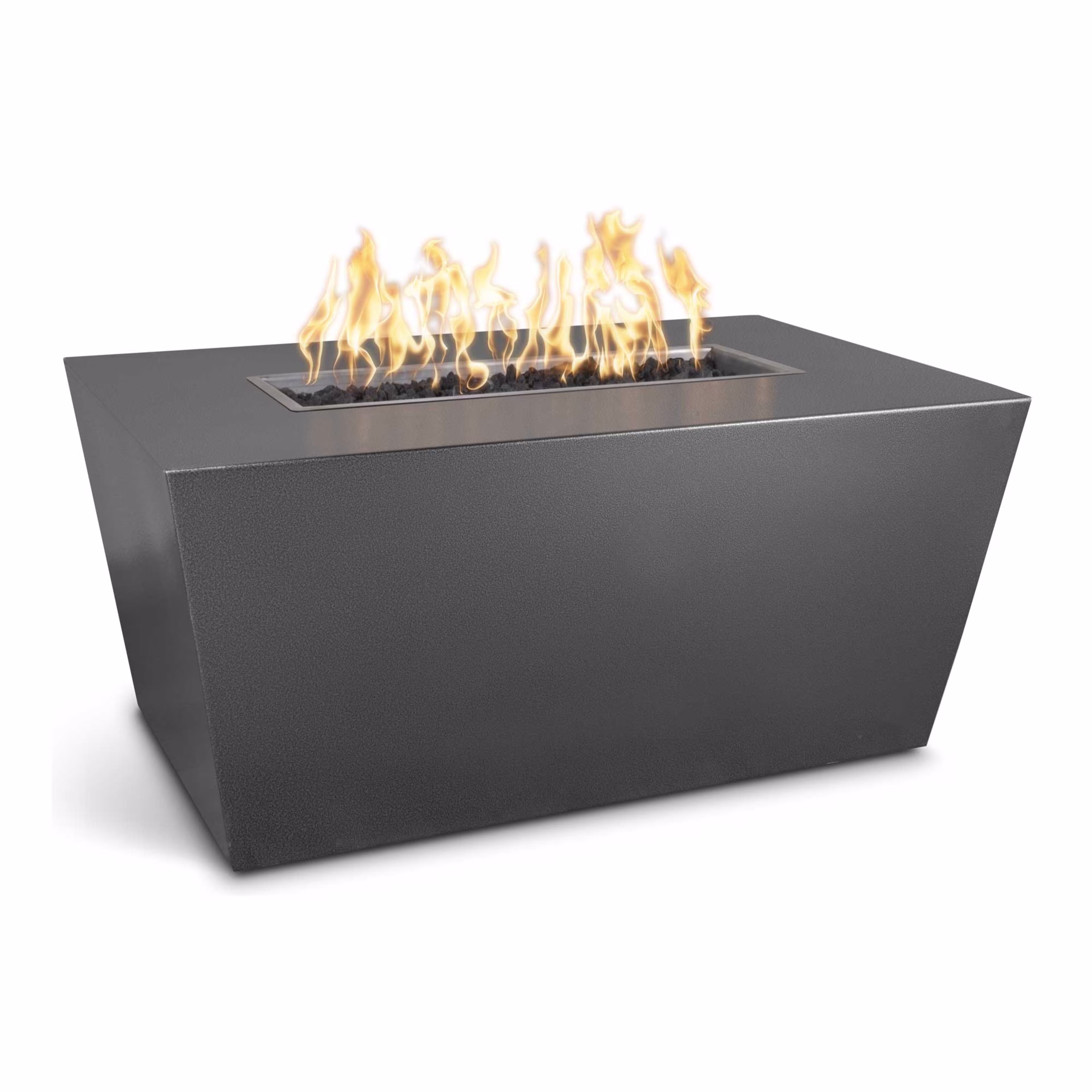 The Outdoor Plus Mesa 72" Rectangular Steel Gas Fire Pit w/ Hidden Tank