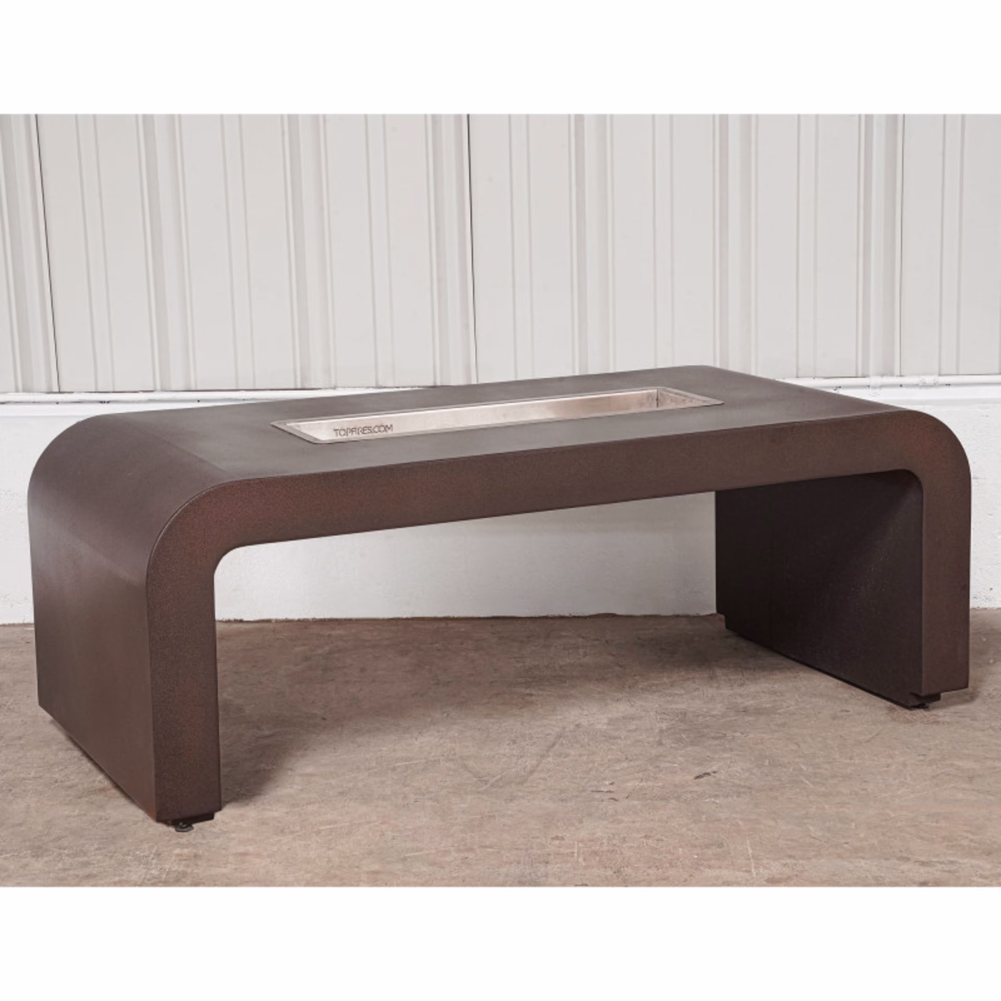 The Outdoor Plus Calabasas 60" Rectangular Steel Gas Fire Pit
