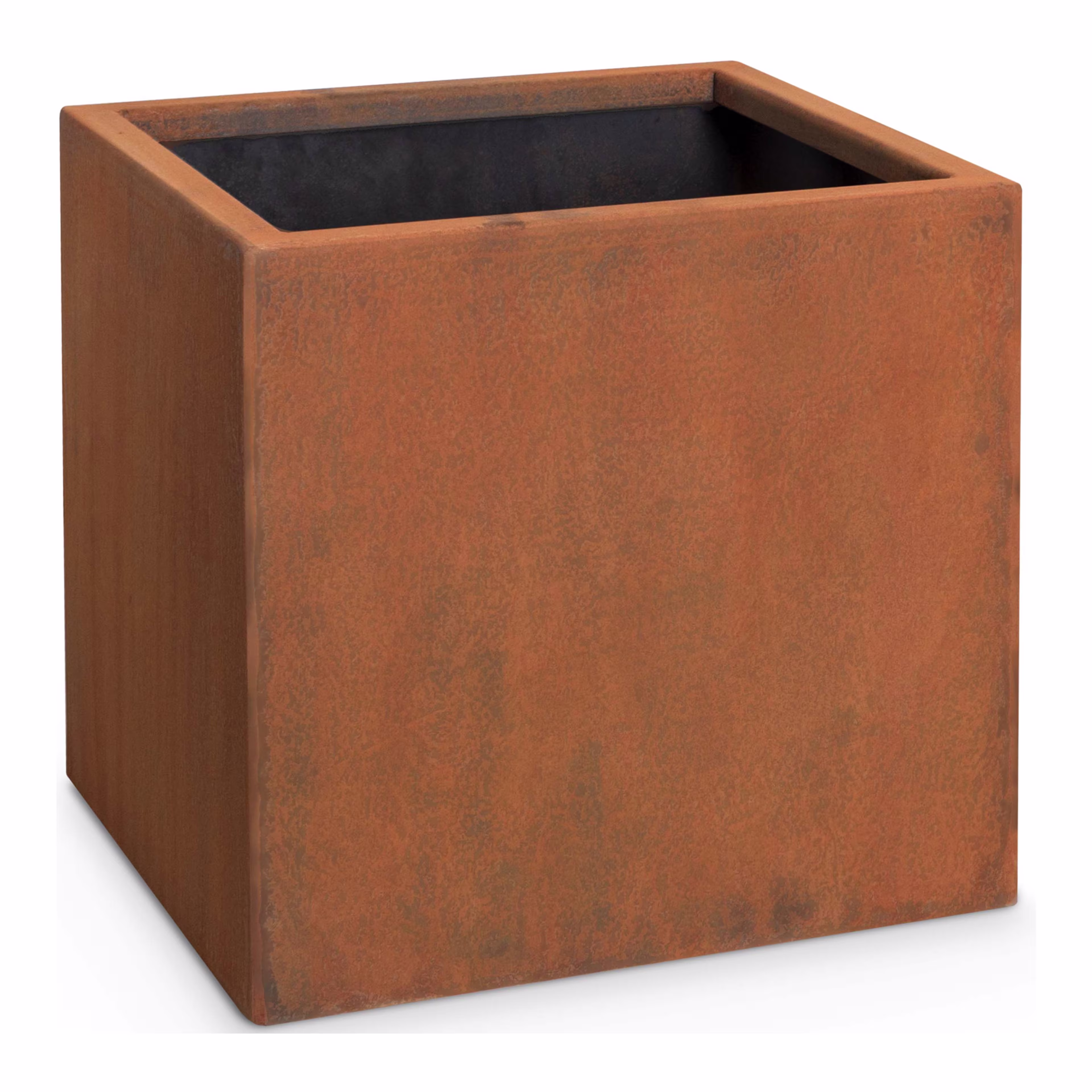The Outdoor Plus Moderna 20" Square Cor-Ten Steel Planter