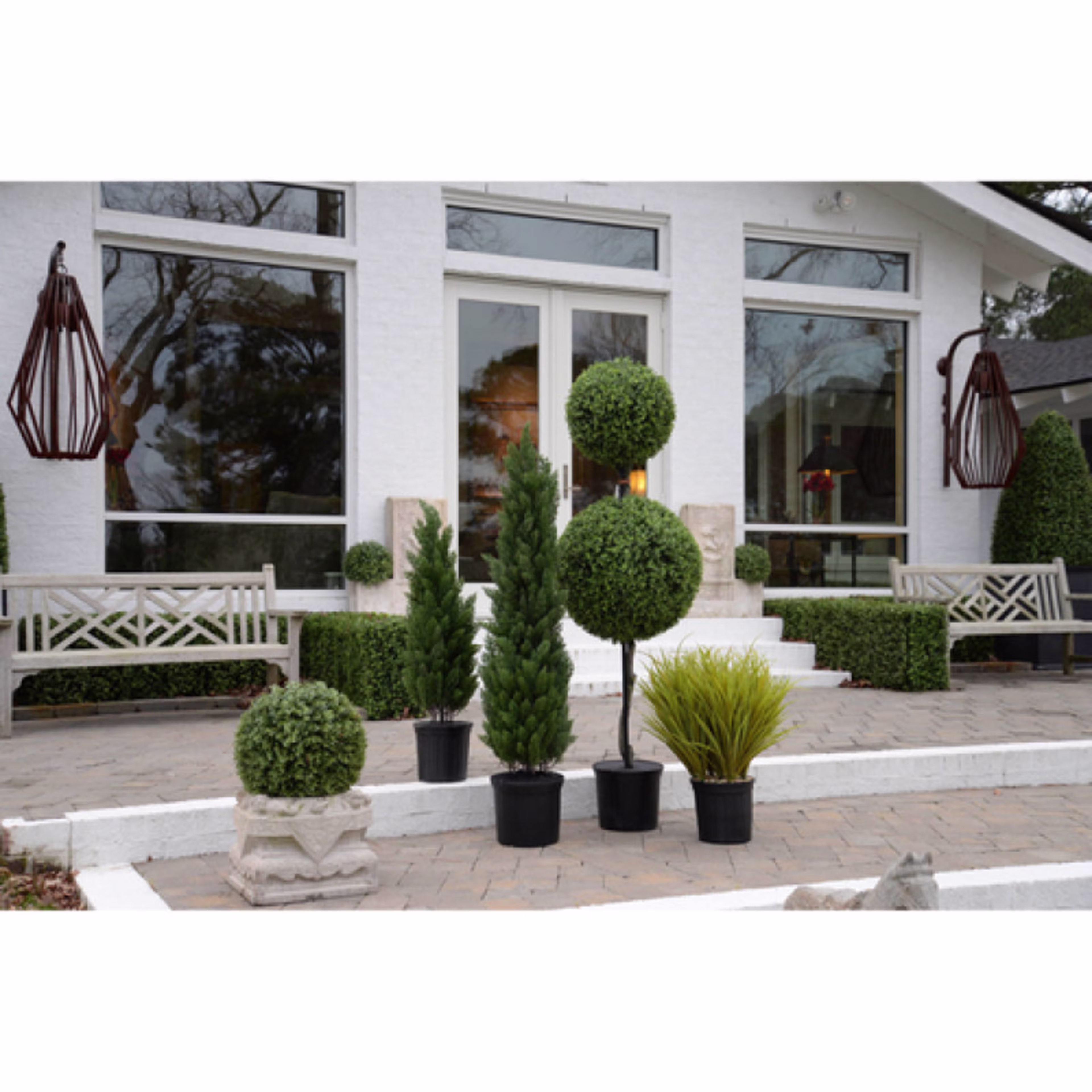 Enduraleaf 54" Faux Boxwood Ball Topiary