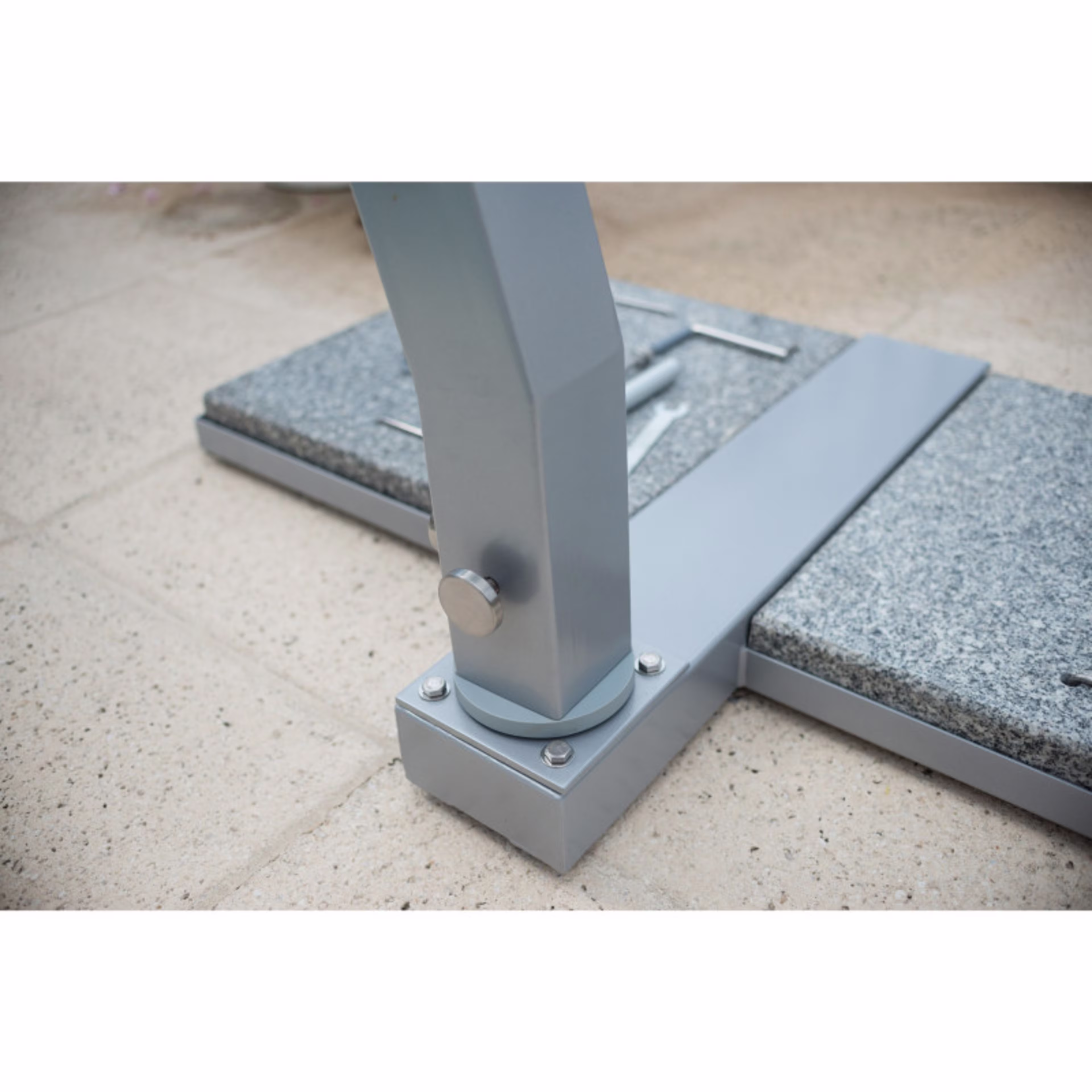 Bambrella Side Wind Hurricane 310 lbs. Cantilever Umbrella Base System