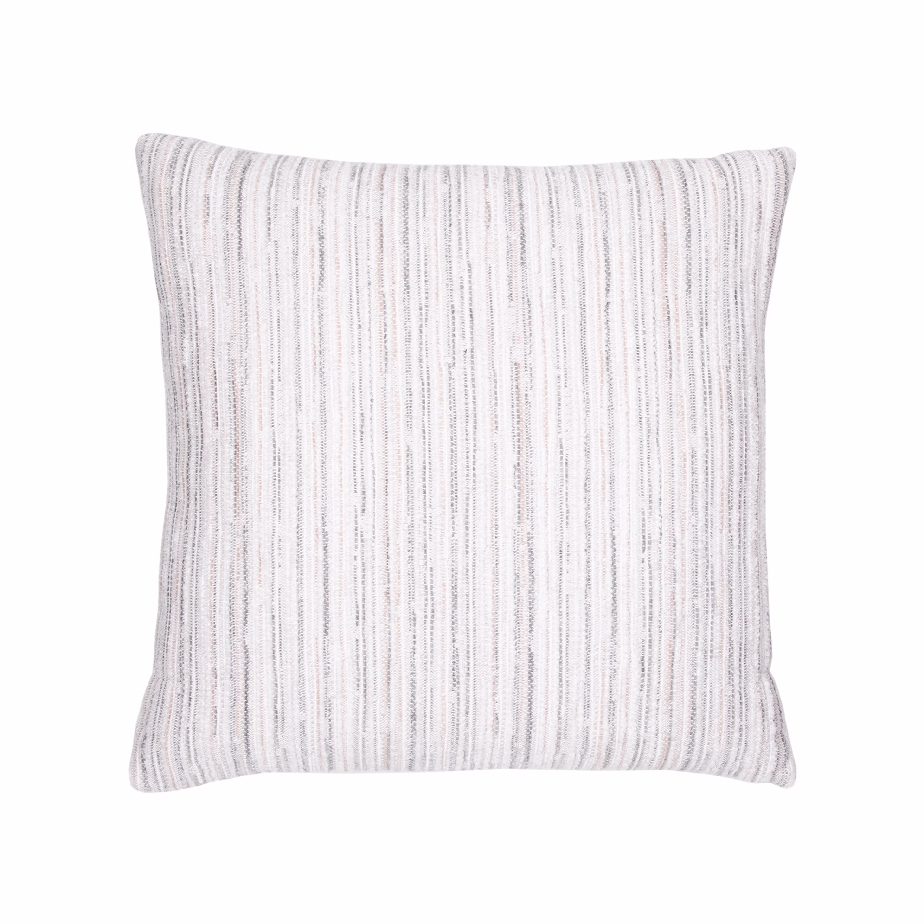Elaine Smith 20" x 20" Luxe Stripe Pebble Sunbrella Outdoor Pillow
