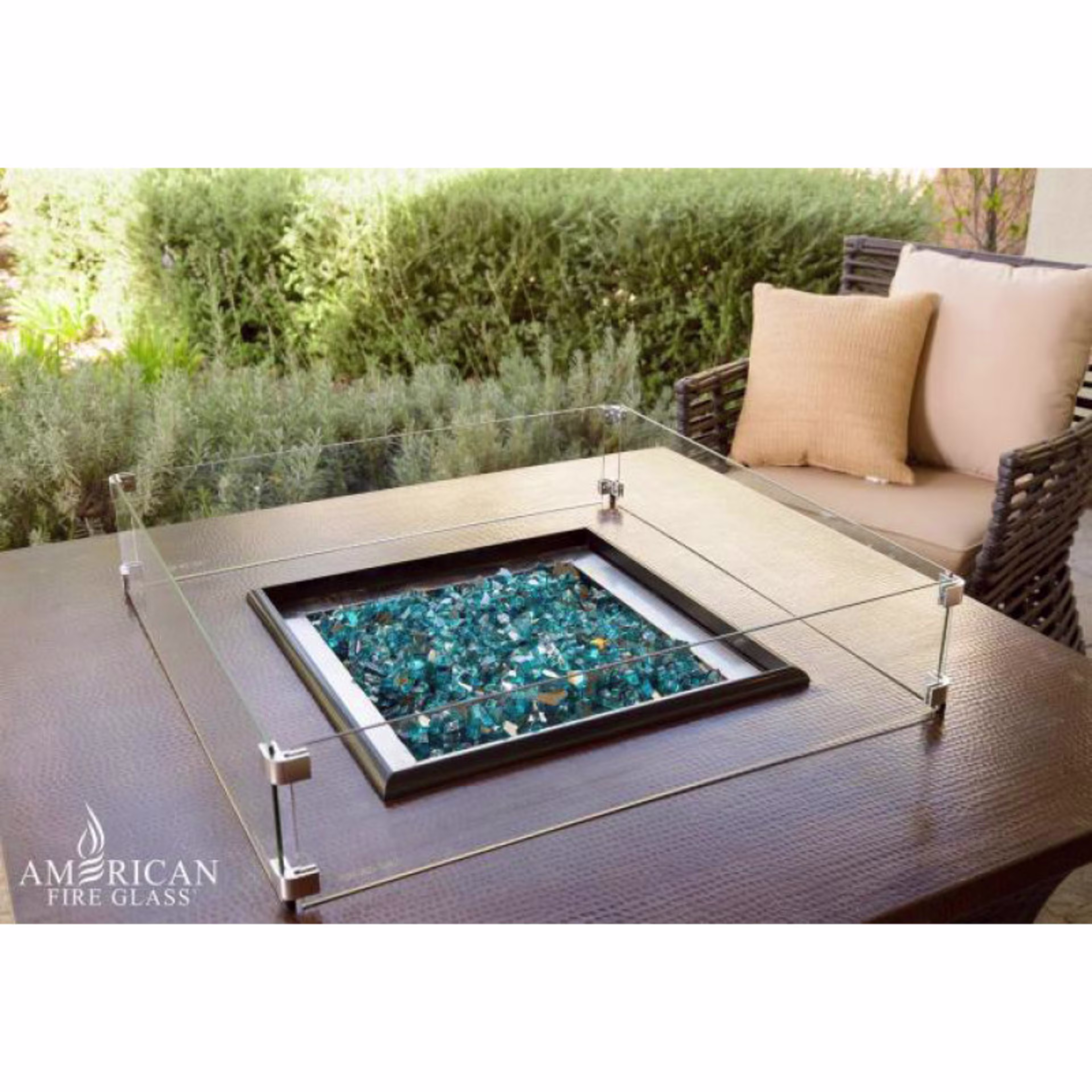 American Fire Products 29.5" Square Drop-In Pan Flame Guard