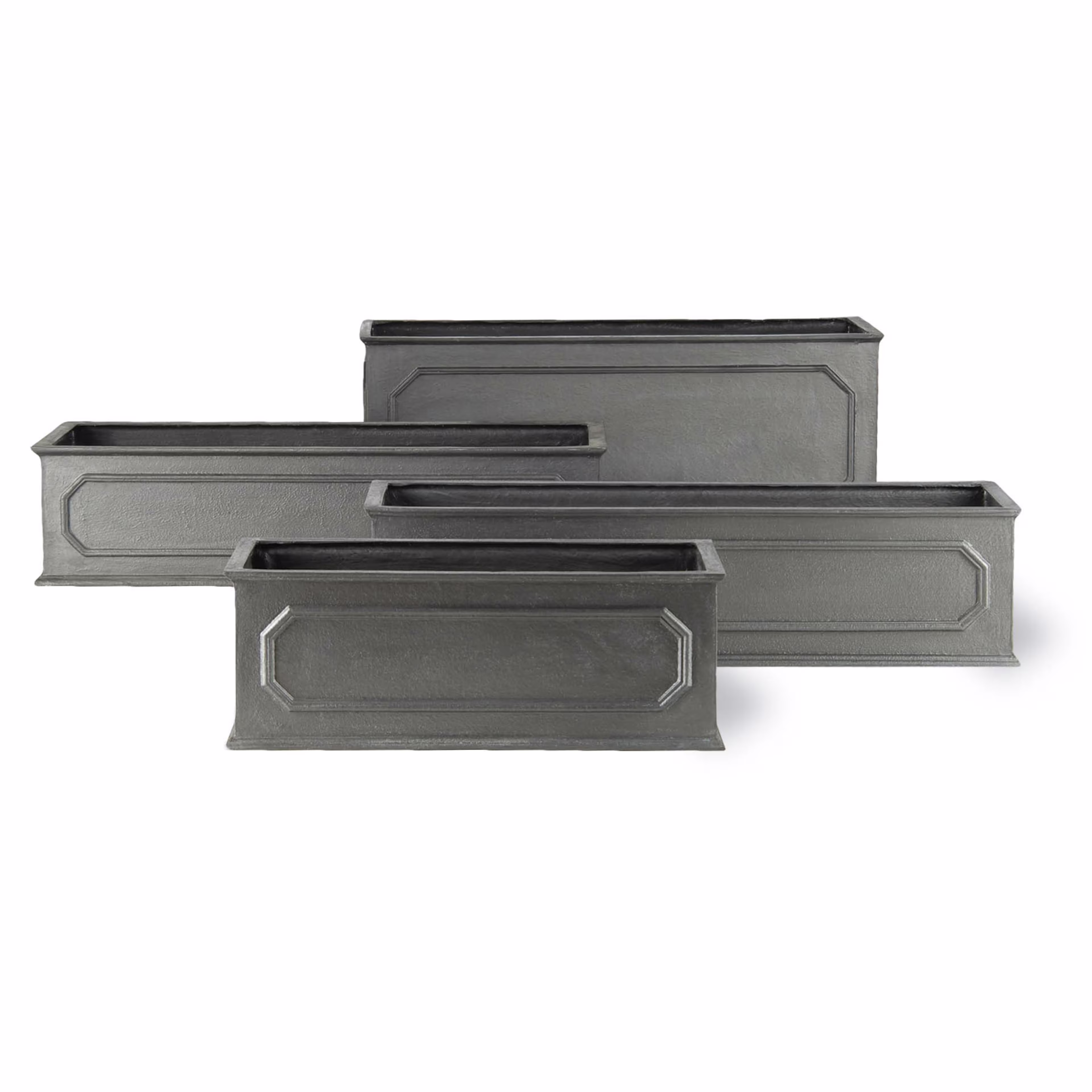 Capital Garden Stuart 12" x 36" Rectangular Fiberglass Trough Planter