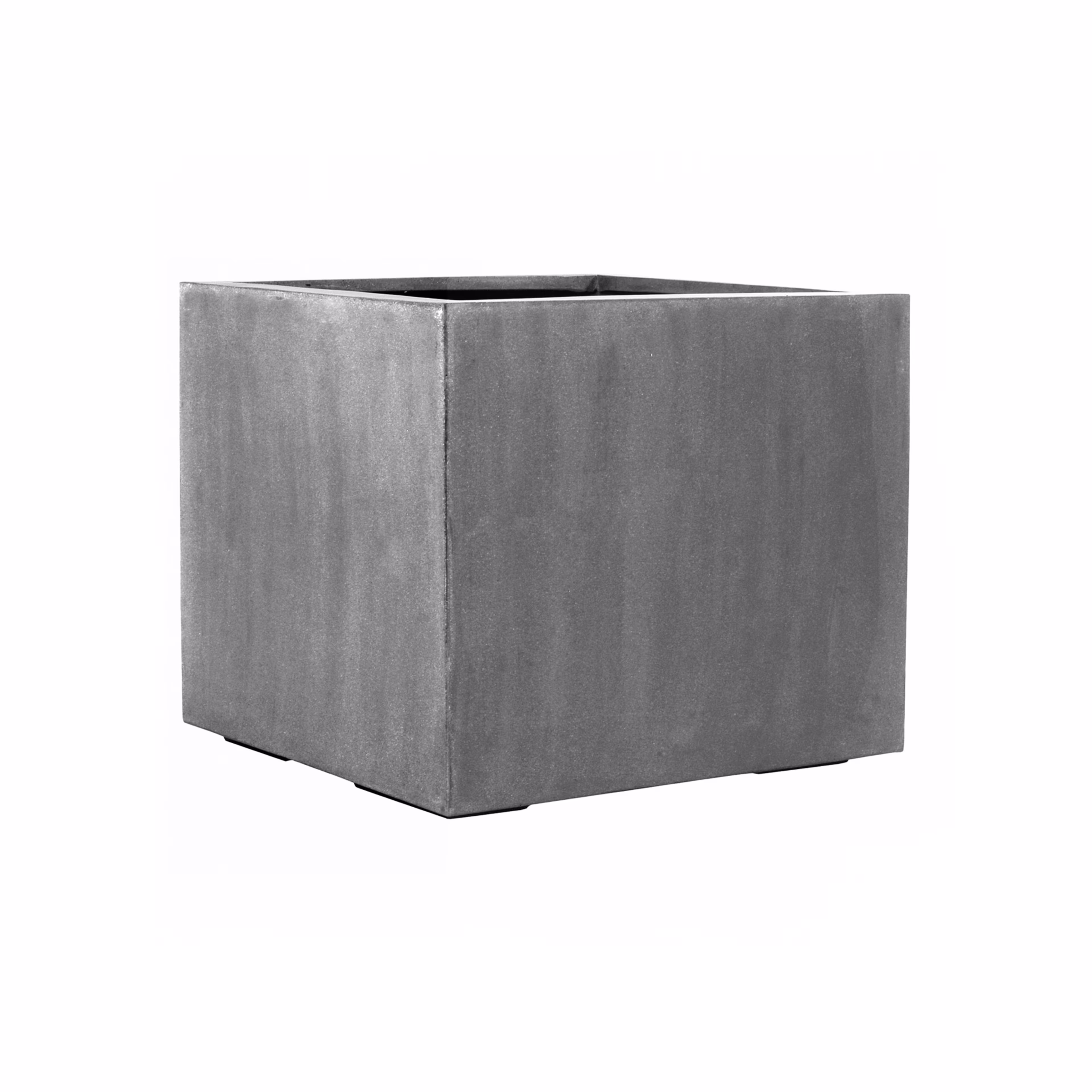 Pottery Pots Natural Jumbo 35" Square Fiberstone Box Planter - Grey