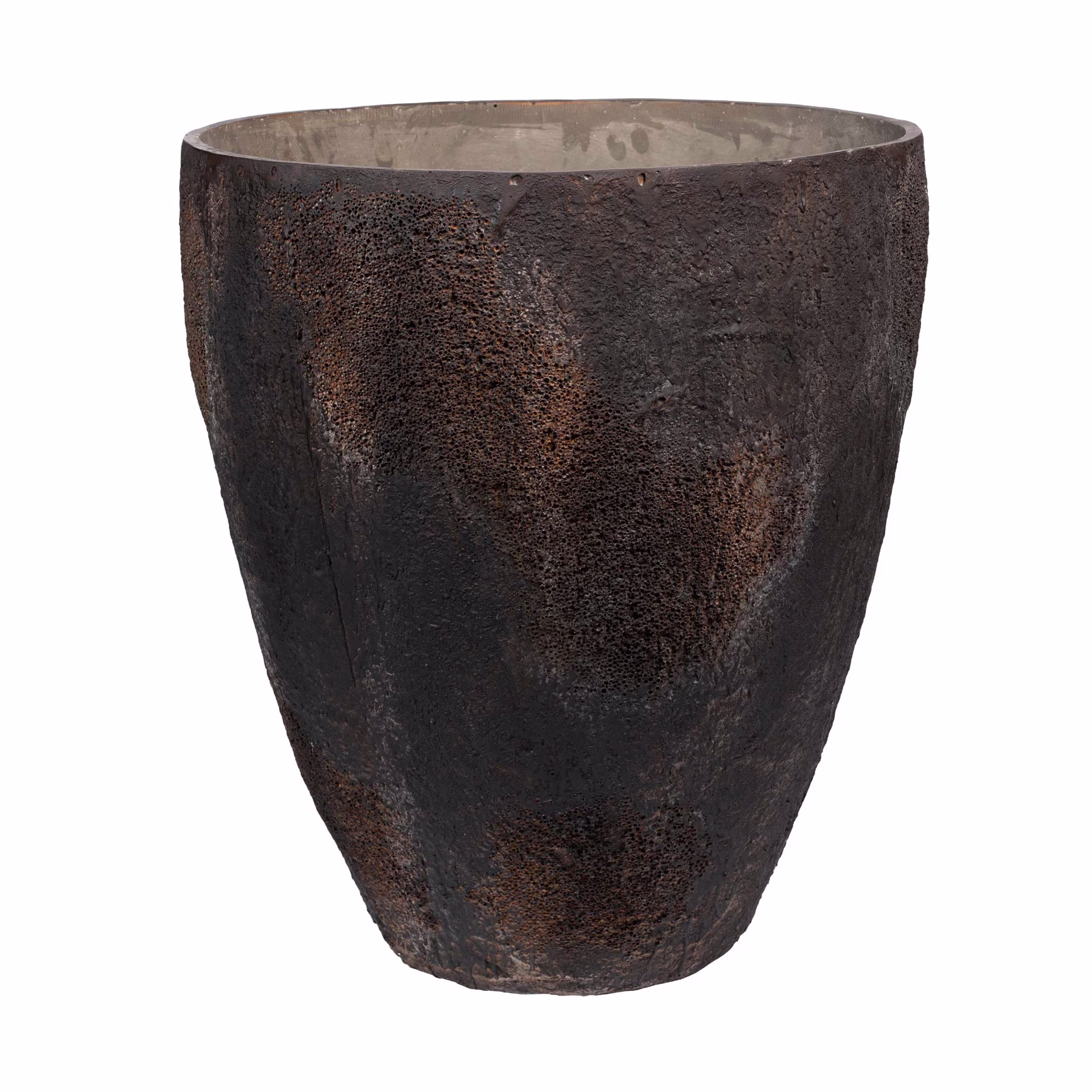 Pottery Pots Oyster Bernd 26" Round Ficonstone Planter Pot