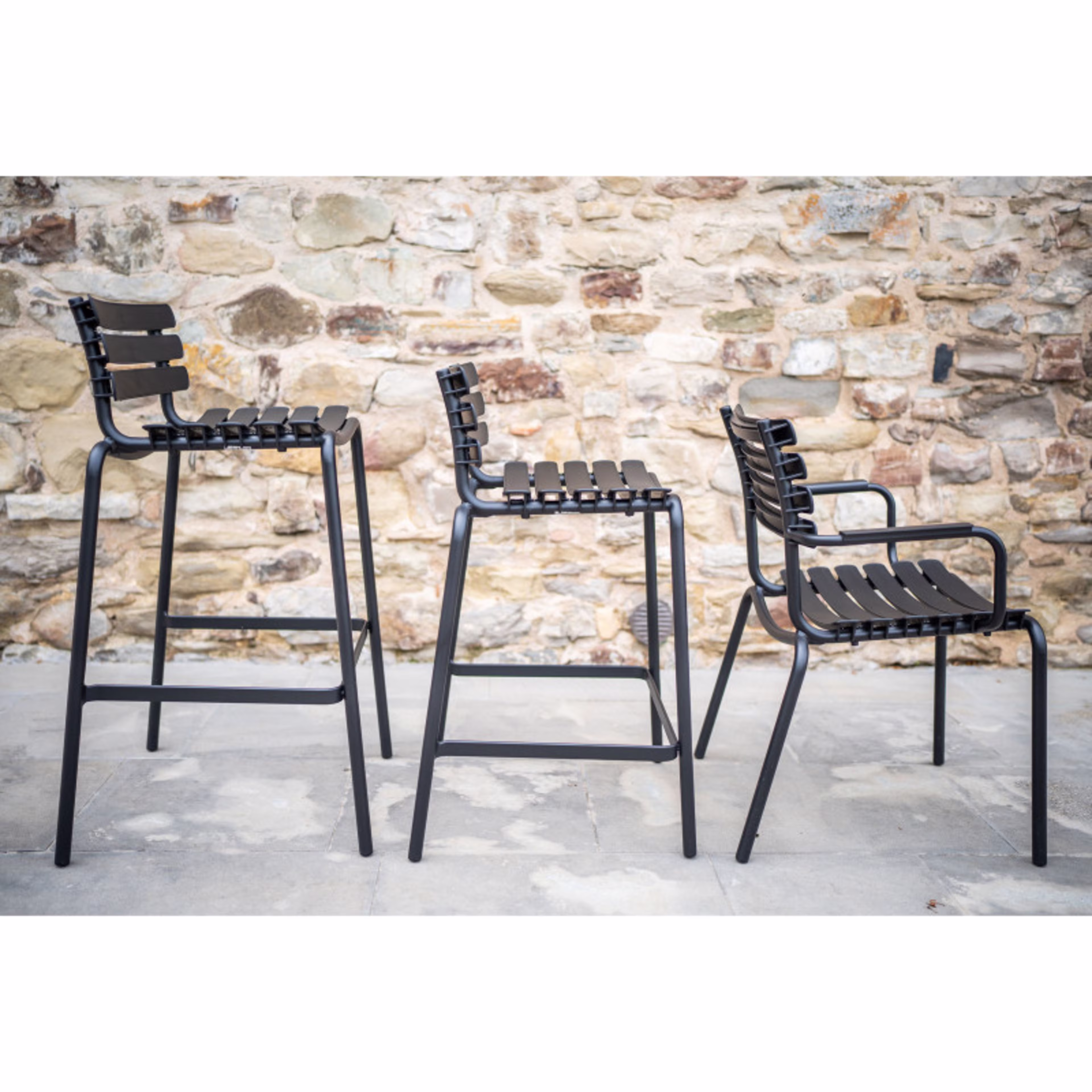 Houe ReClips Stacking Recycled Polymer Counter Side Chair