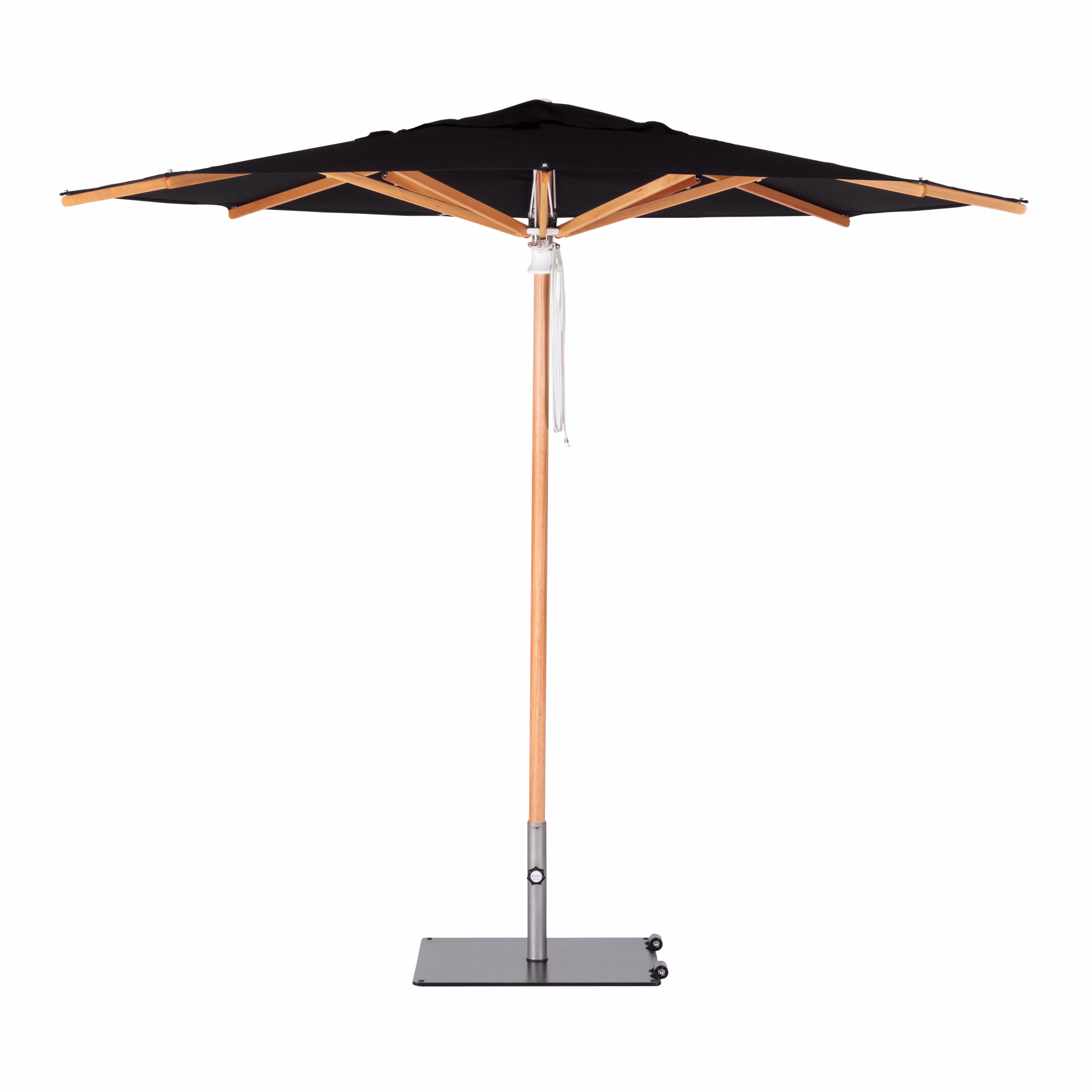 Woodline Shade Solutions Pacific 10' Round Eucalyptus Patio Umbrella