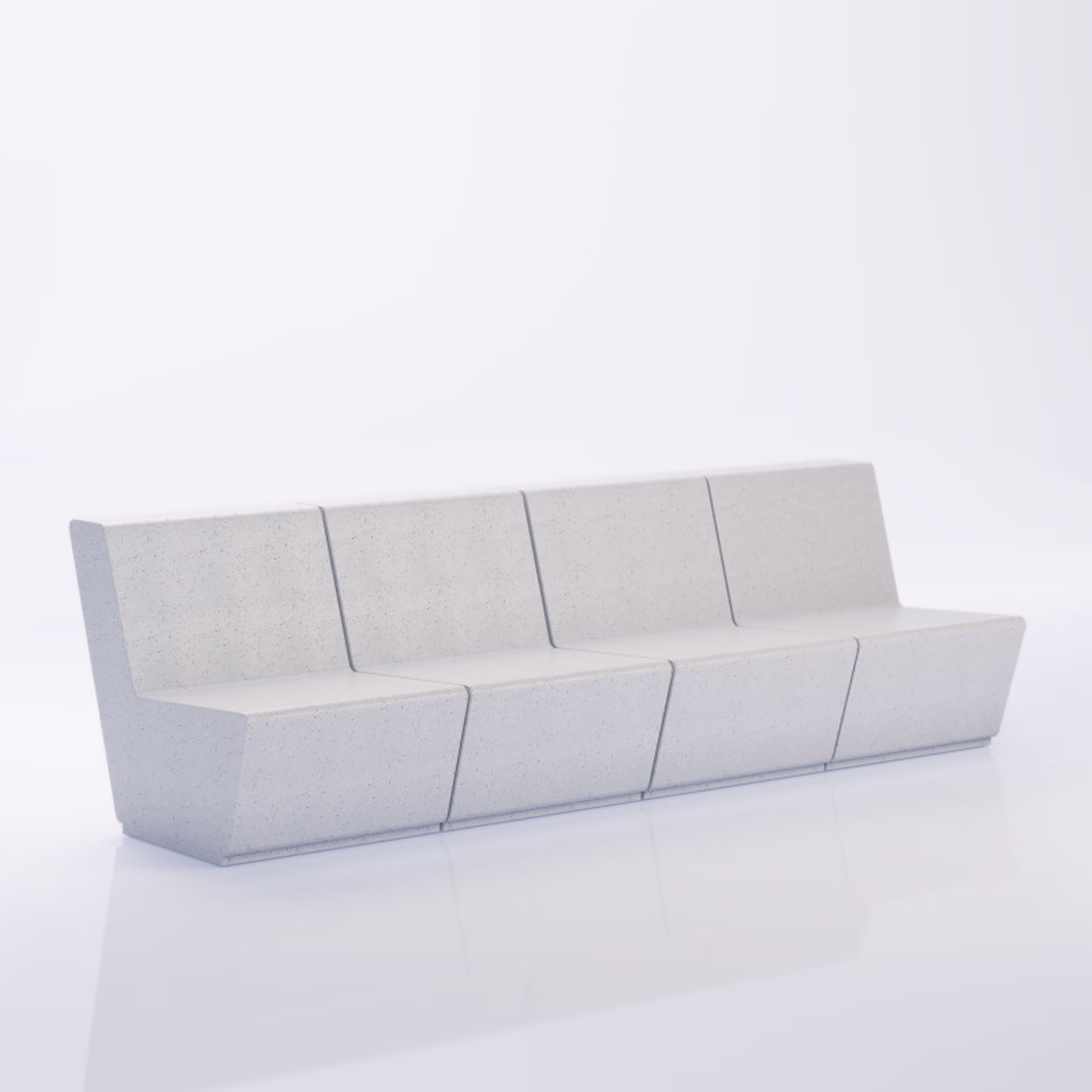 Zachary A. Design Straight Modular Armless Sectional Unit