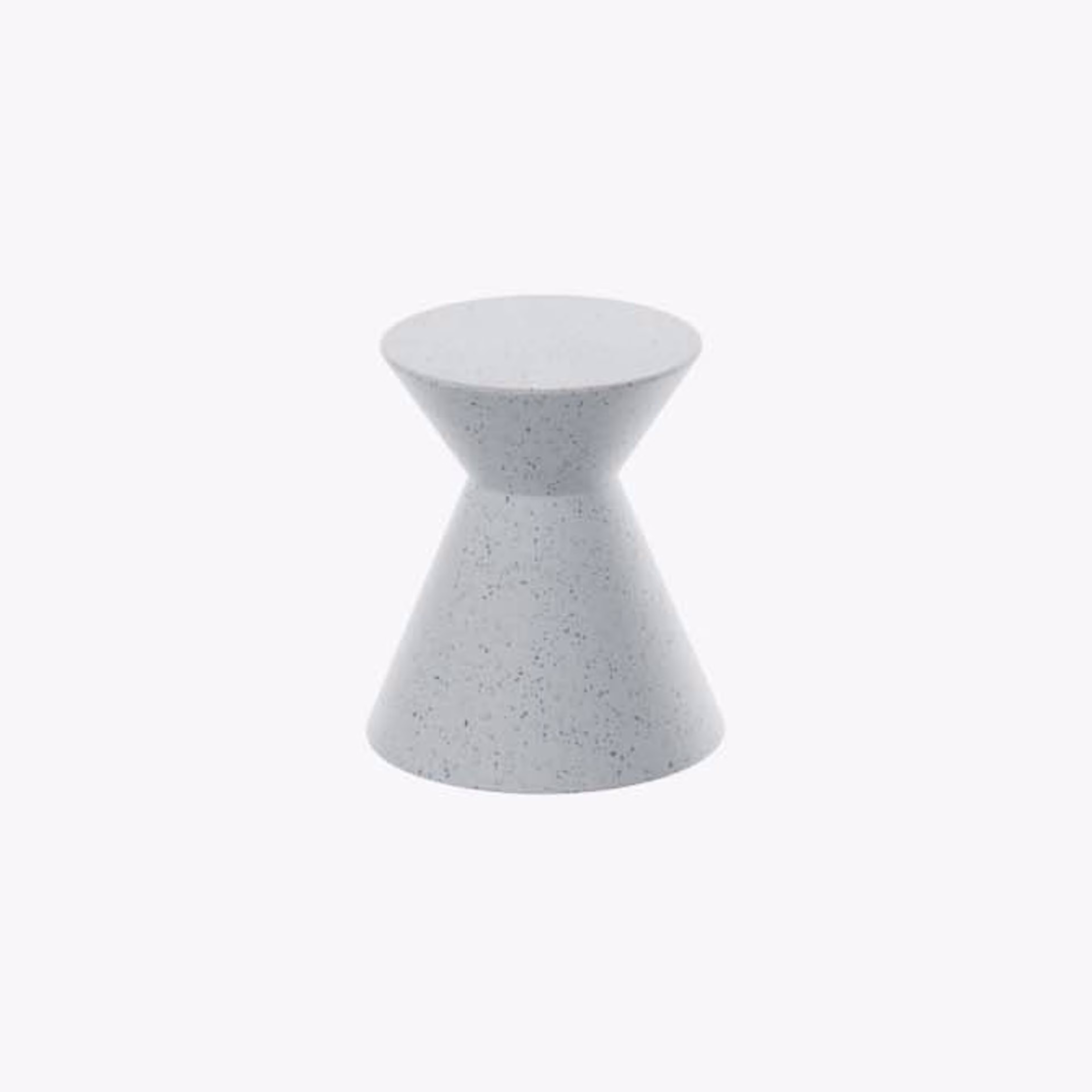 Zachary A. Design Kona 14" Round Side Table and Stool