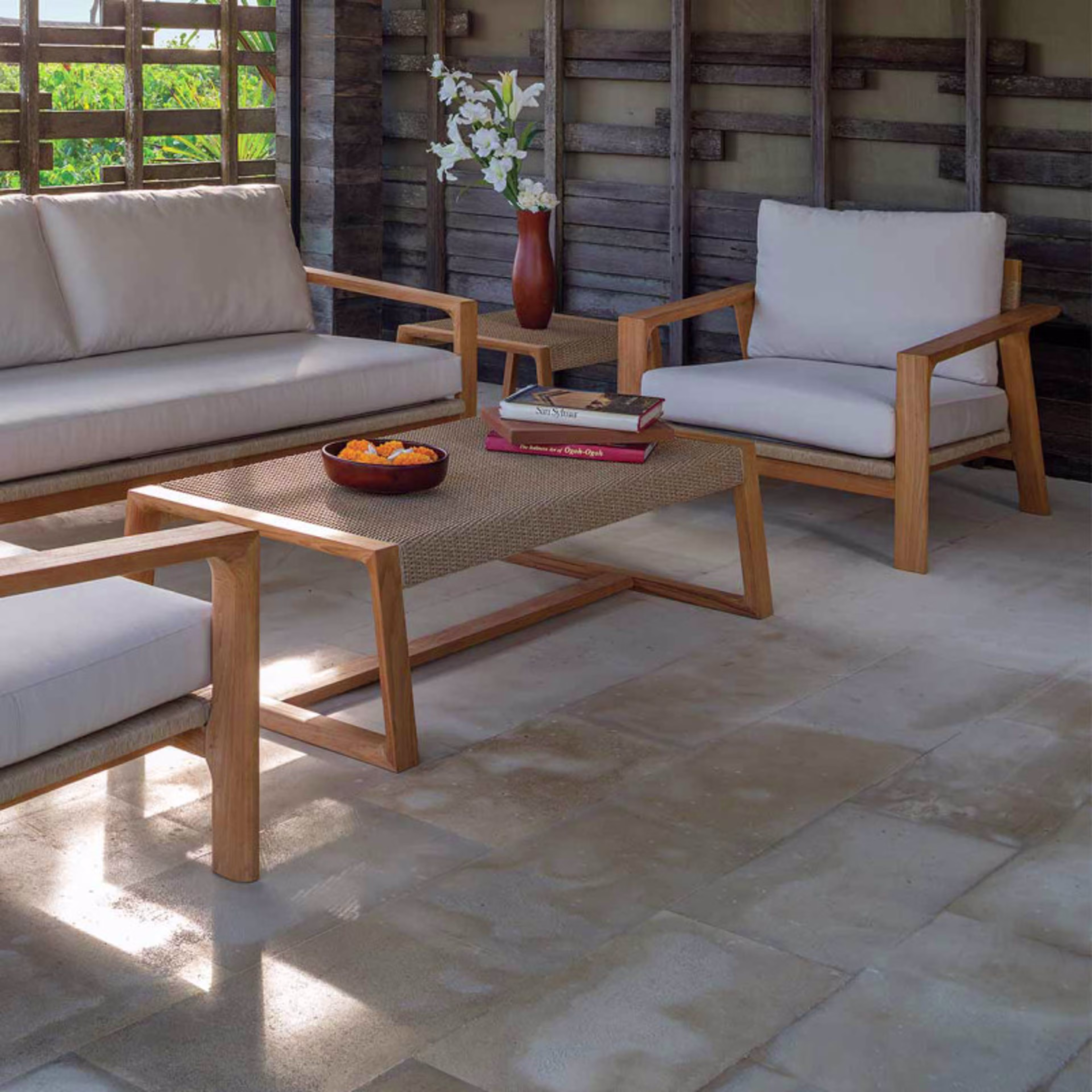 Kingsley Bate Hana 54" Woven Rectangular Coffee Table