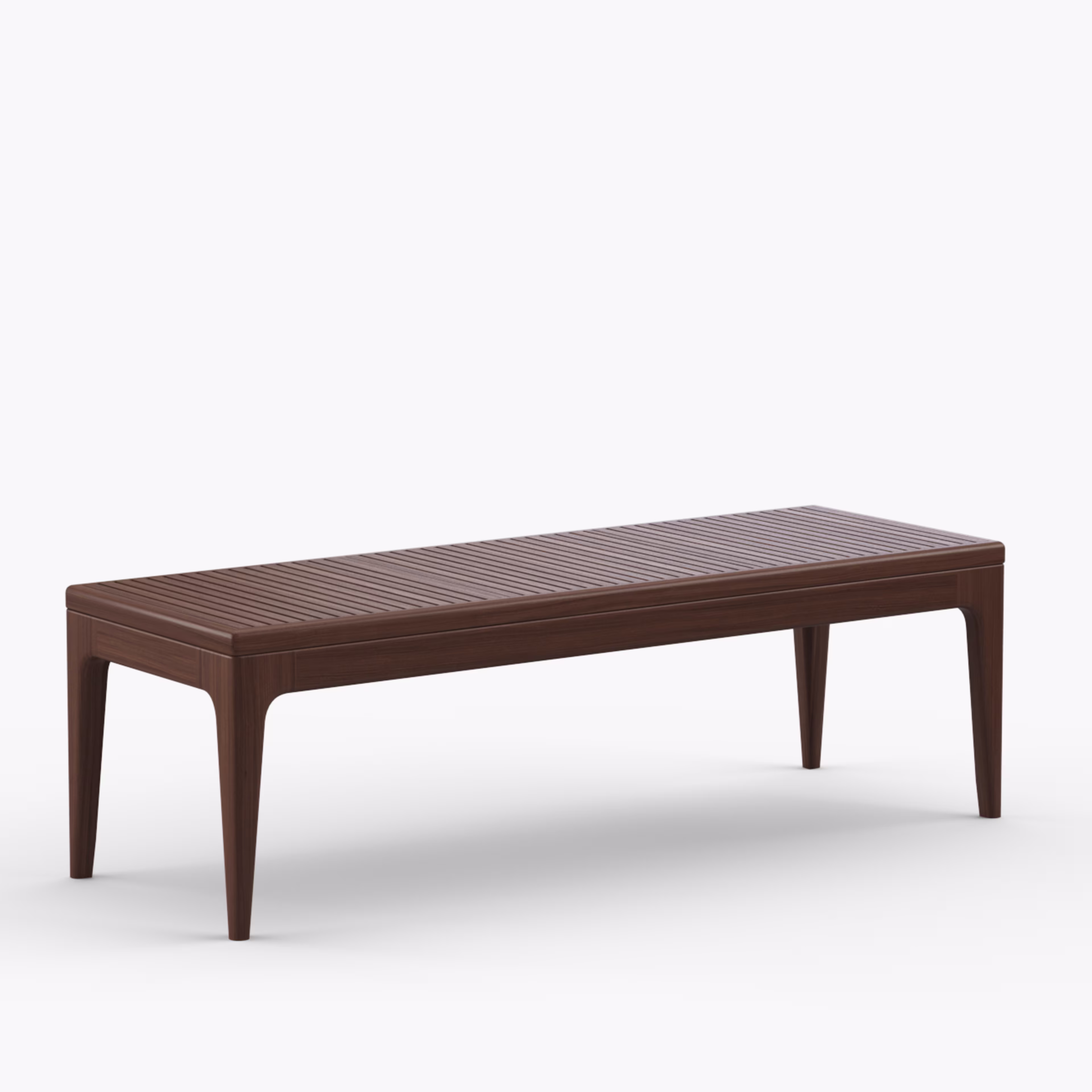 Jensen Outdoor Mix 51" Ipe Wood Rectangular Coffee Table