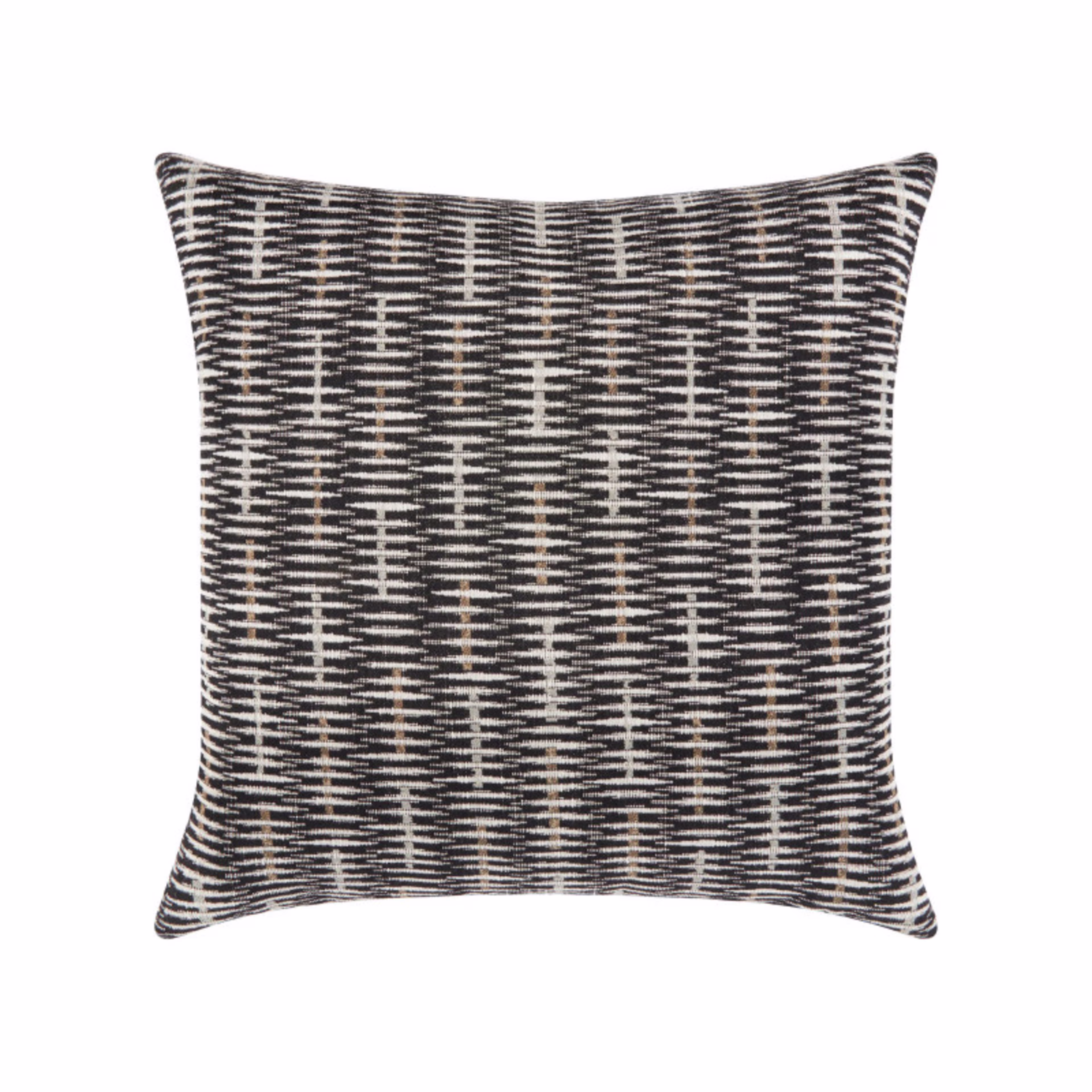 Elaine Smith 20" x 20" Intertwine Ebony Sunbrella Outdoor Pillow