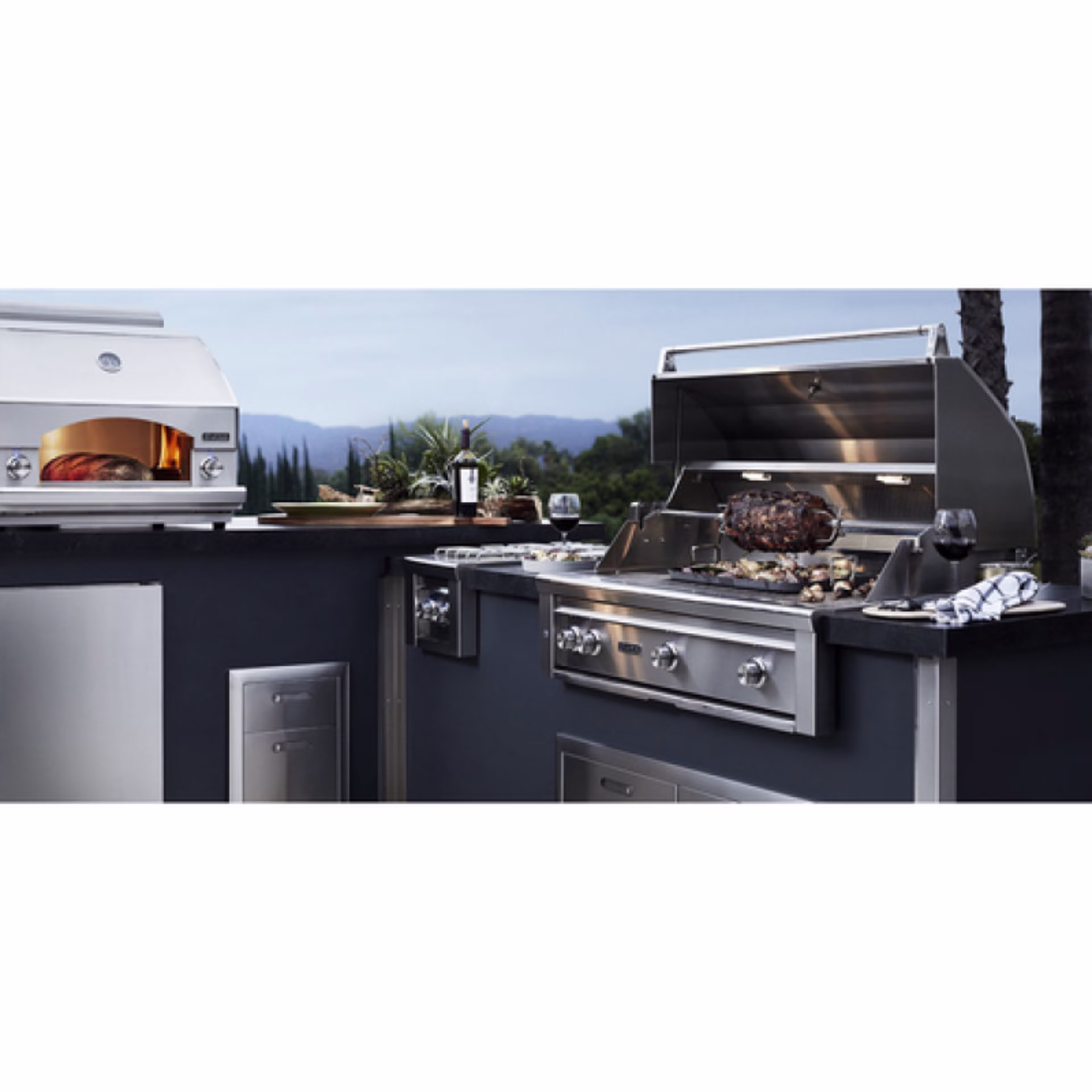 Lynx Grills Professional 13" Built-in Double Gas Side Burner