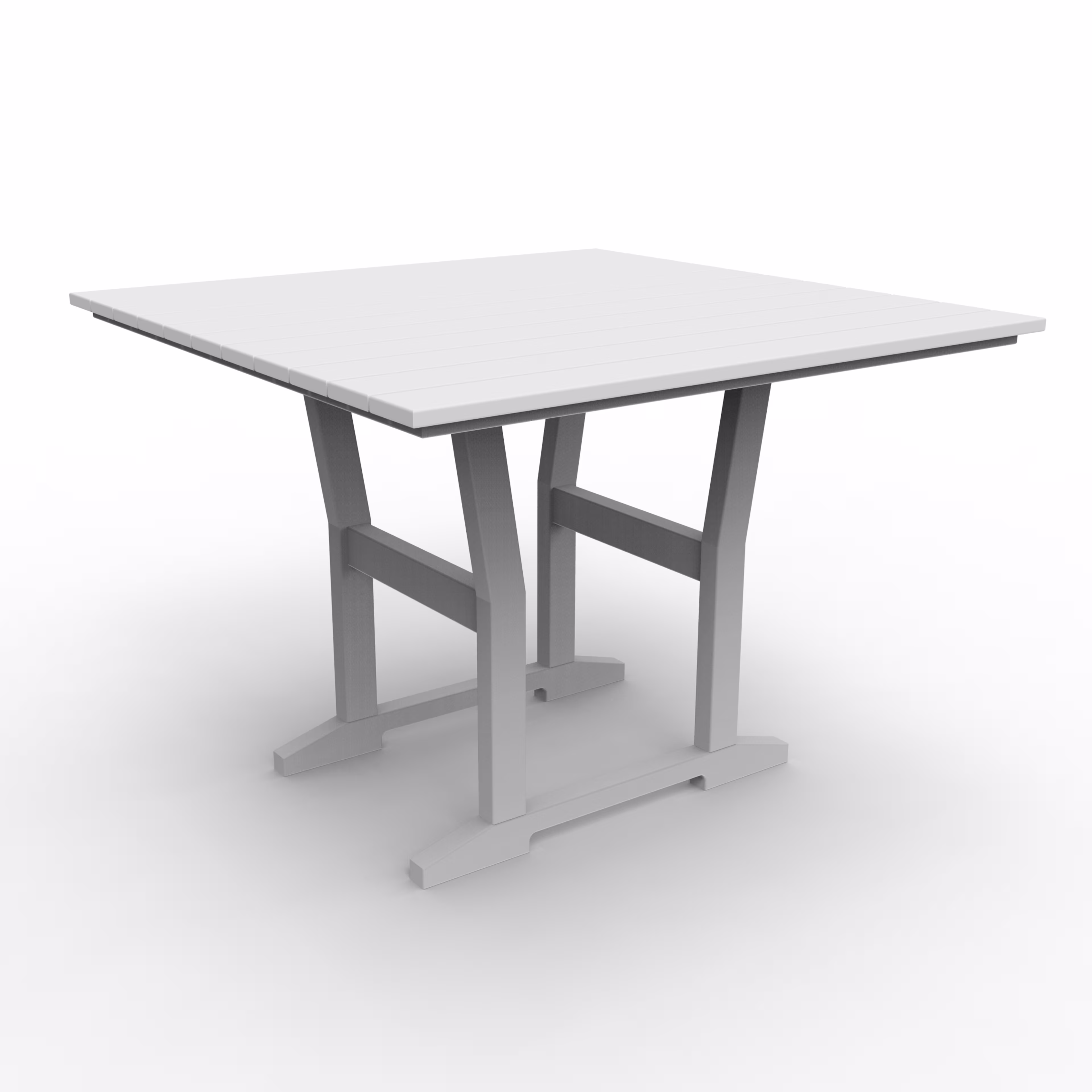 Seaside Casual Coastline Café 40" Recycled Polymer Square Dining Table