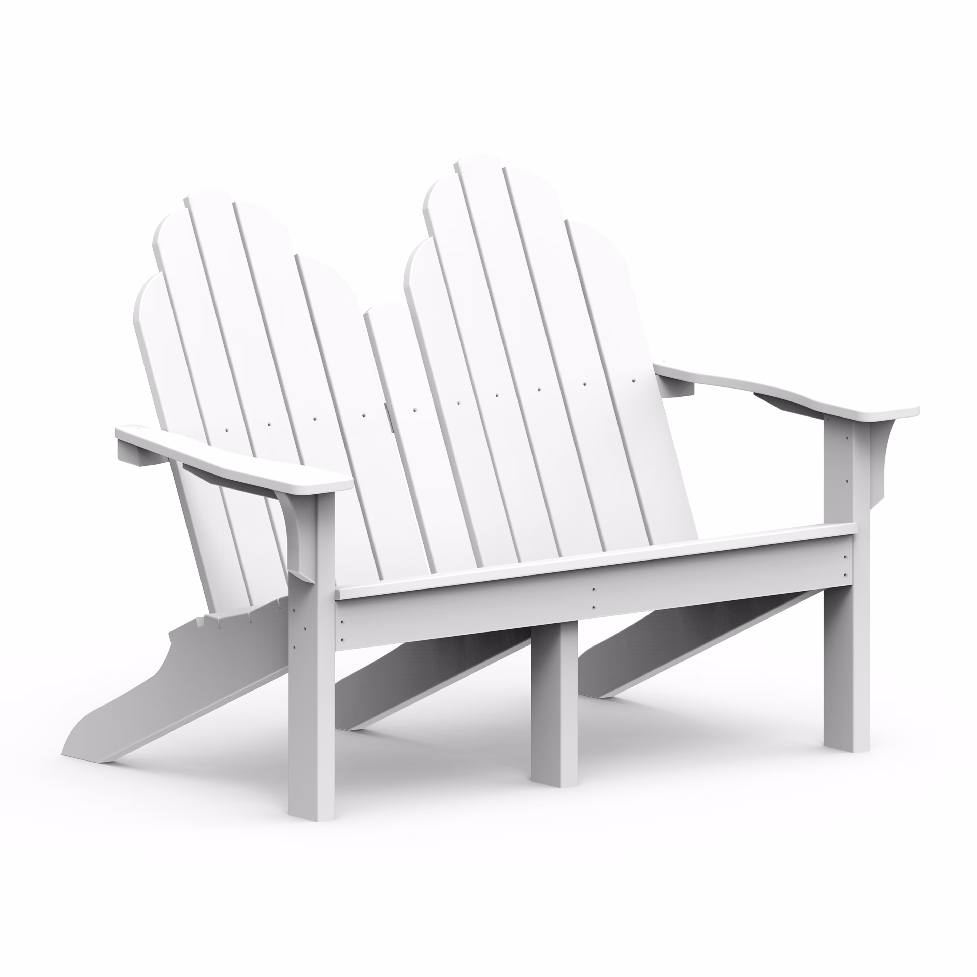 Seaside Casual Classic Adirondack Recycled Polymer Loveseat