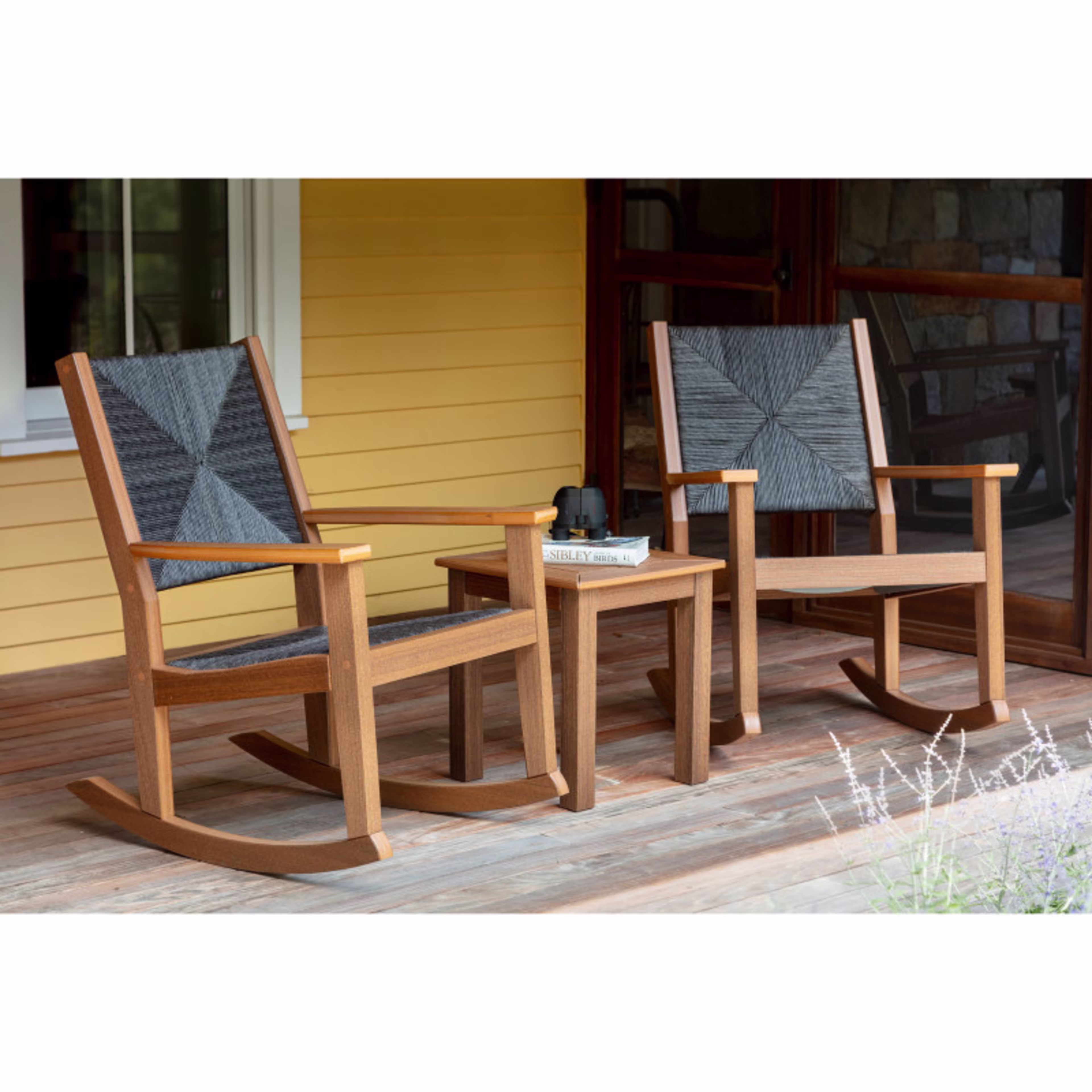 Seaside Casual Greenwich Woven Recycled Polymer Rocker