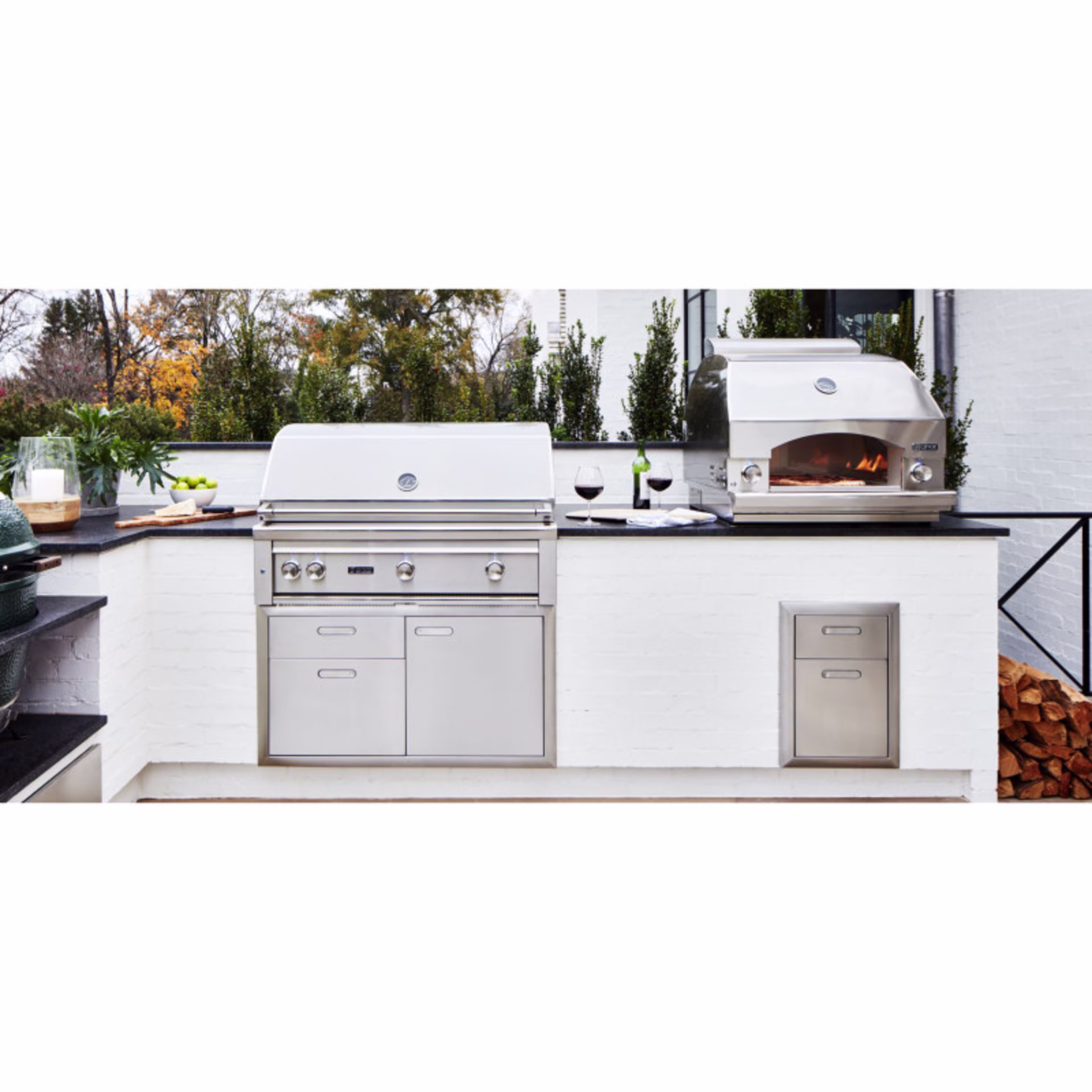 Lynx Grills Ventana 16" Double Drawer Outdoor Kitchen Cabinet
