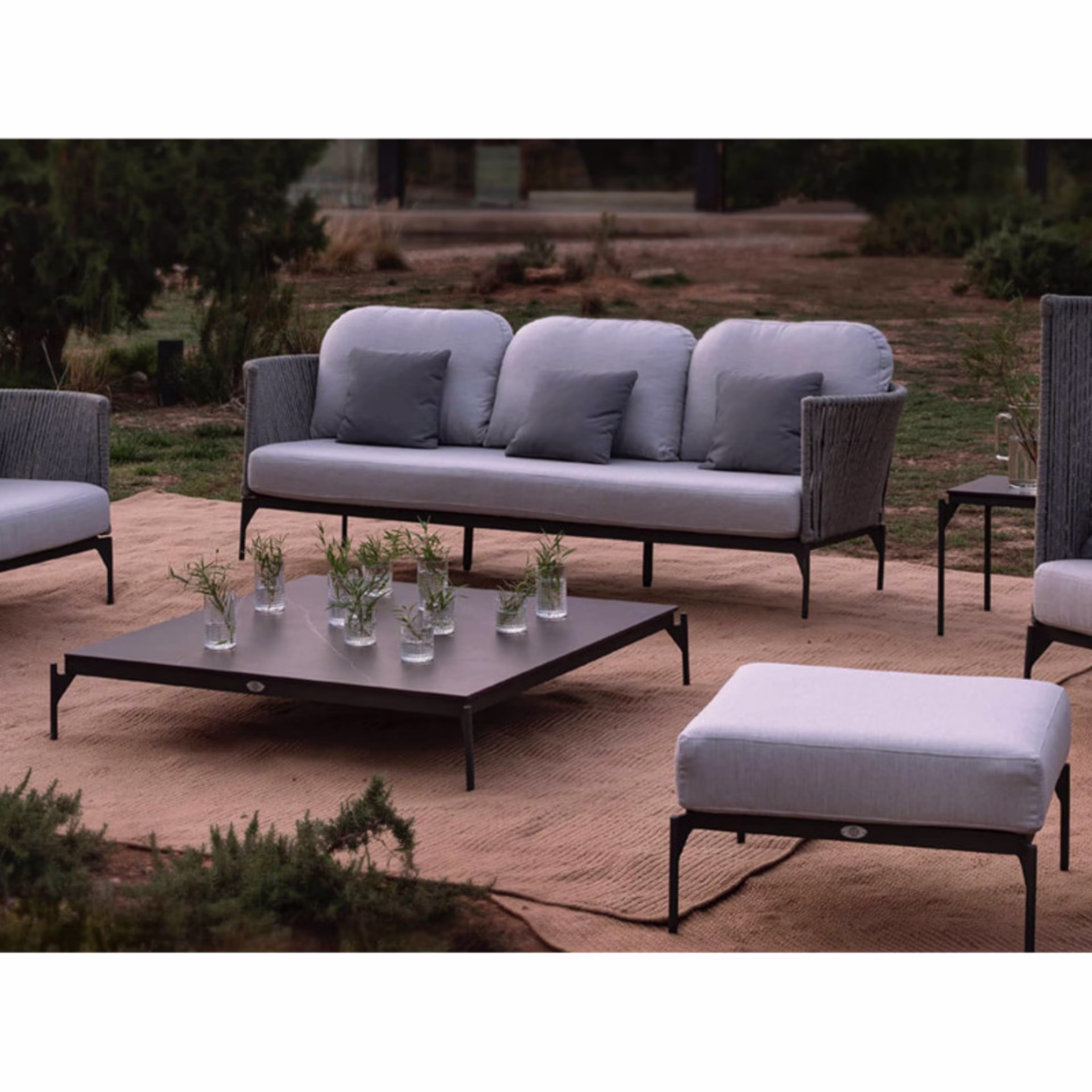 Skyline Design Boston 47" Aluminum Square Coffee Table