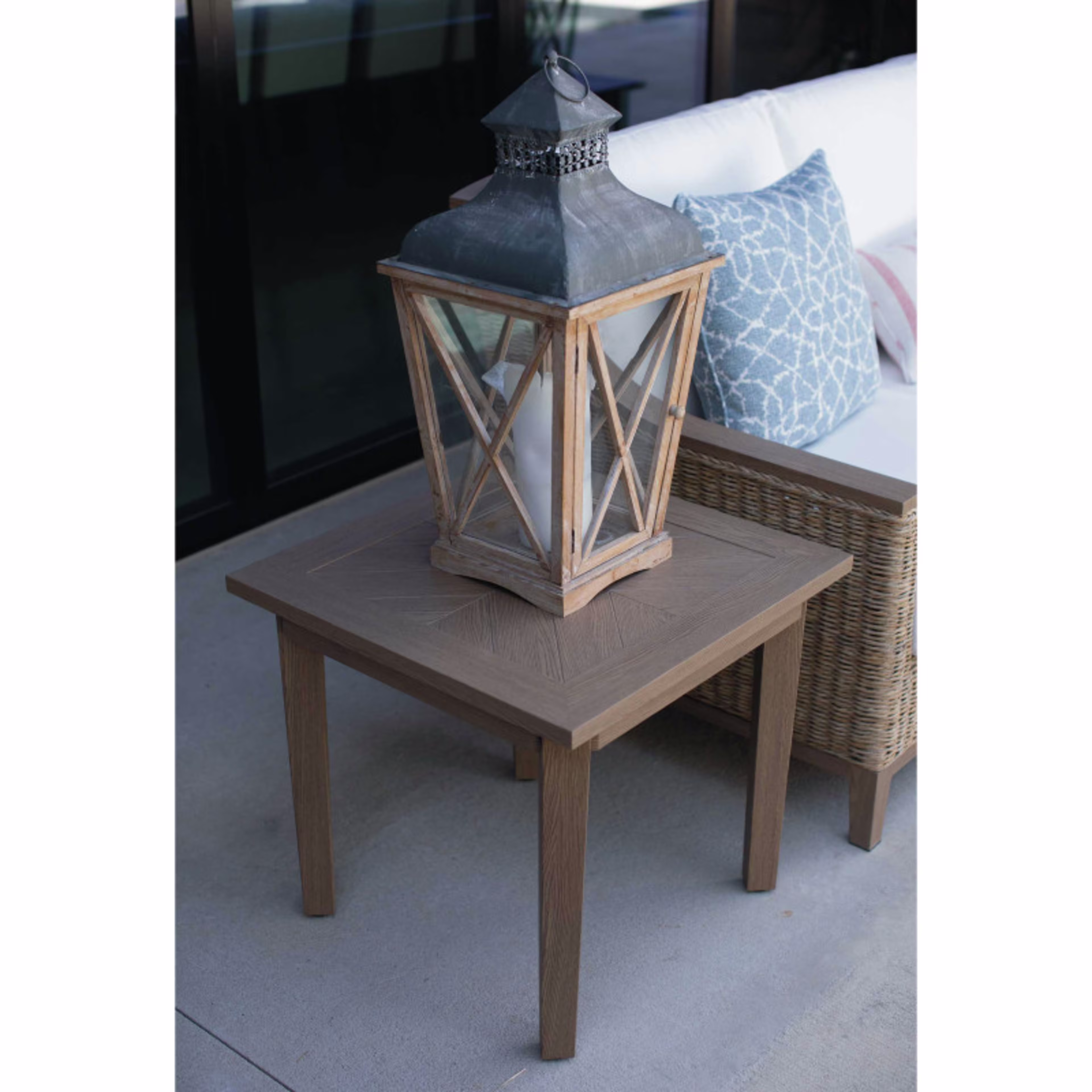 Lane Venture Hemingway Resort 24" Aluminum Square End Table