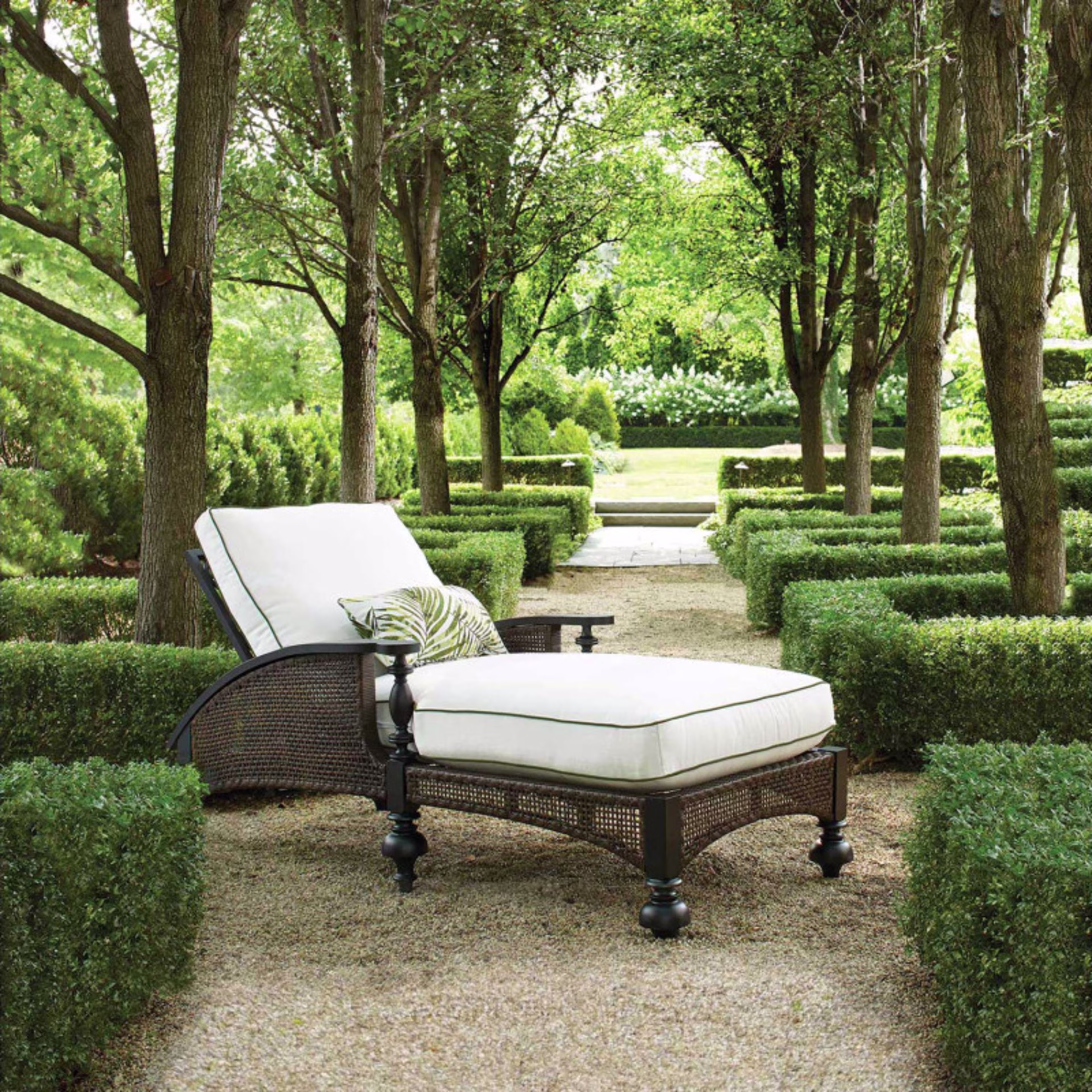 Lane Venture Hemingway Islands Adjustable Wicker Chaise Lounge