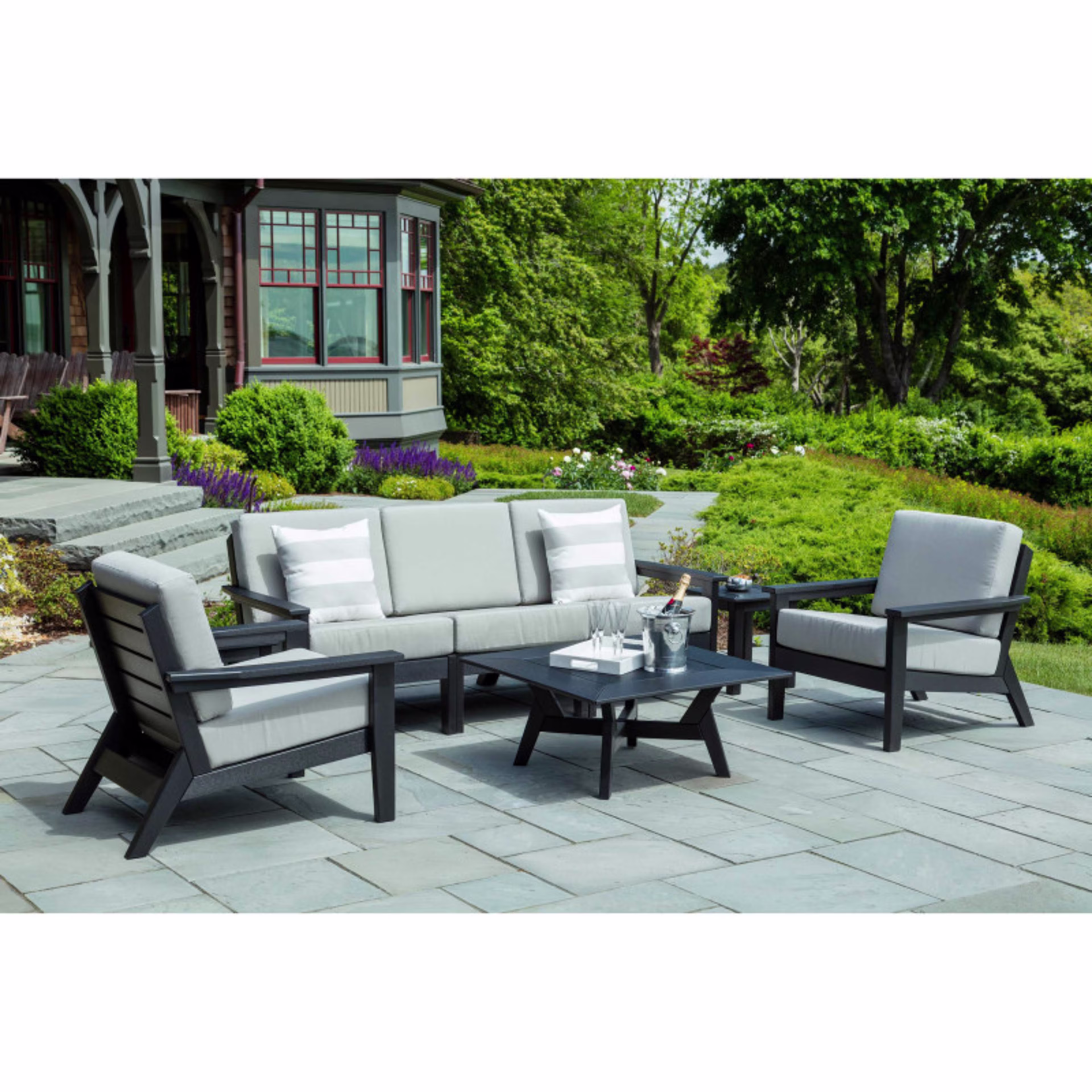 Seaside Casual DEX Recycled Polymer Right Arm Outdoor Sectional Unit