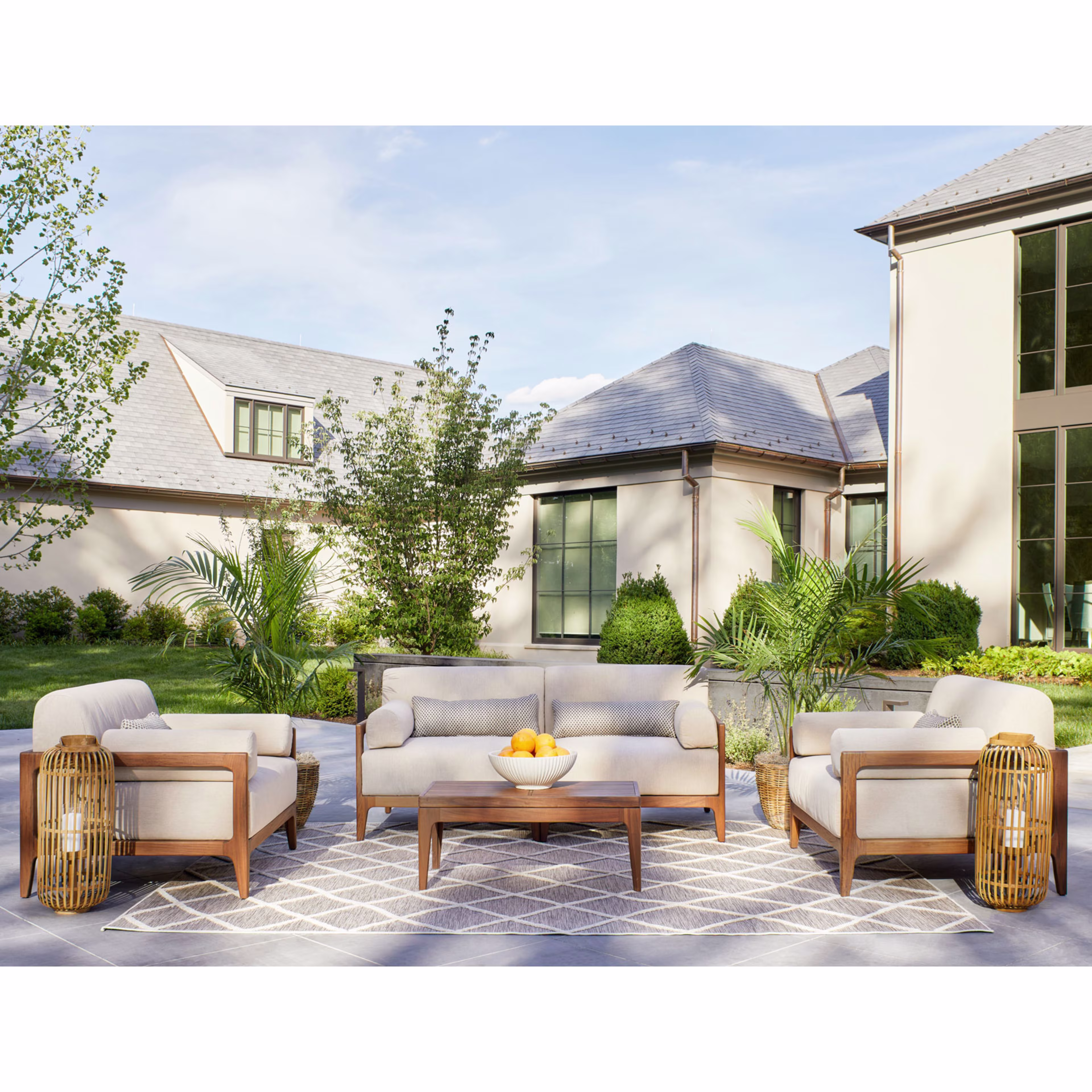 Jensen Outdoor Mix 5-Piece Outdoor Lounging Set 