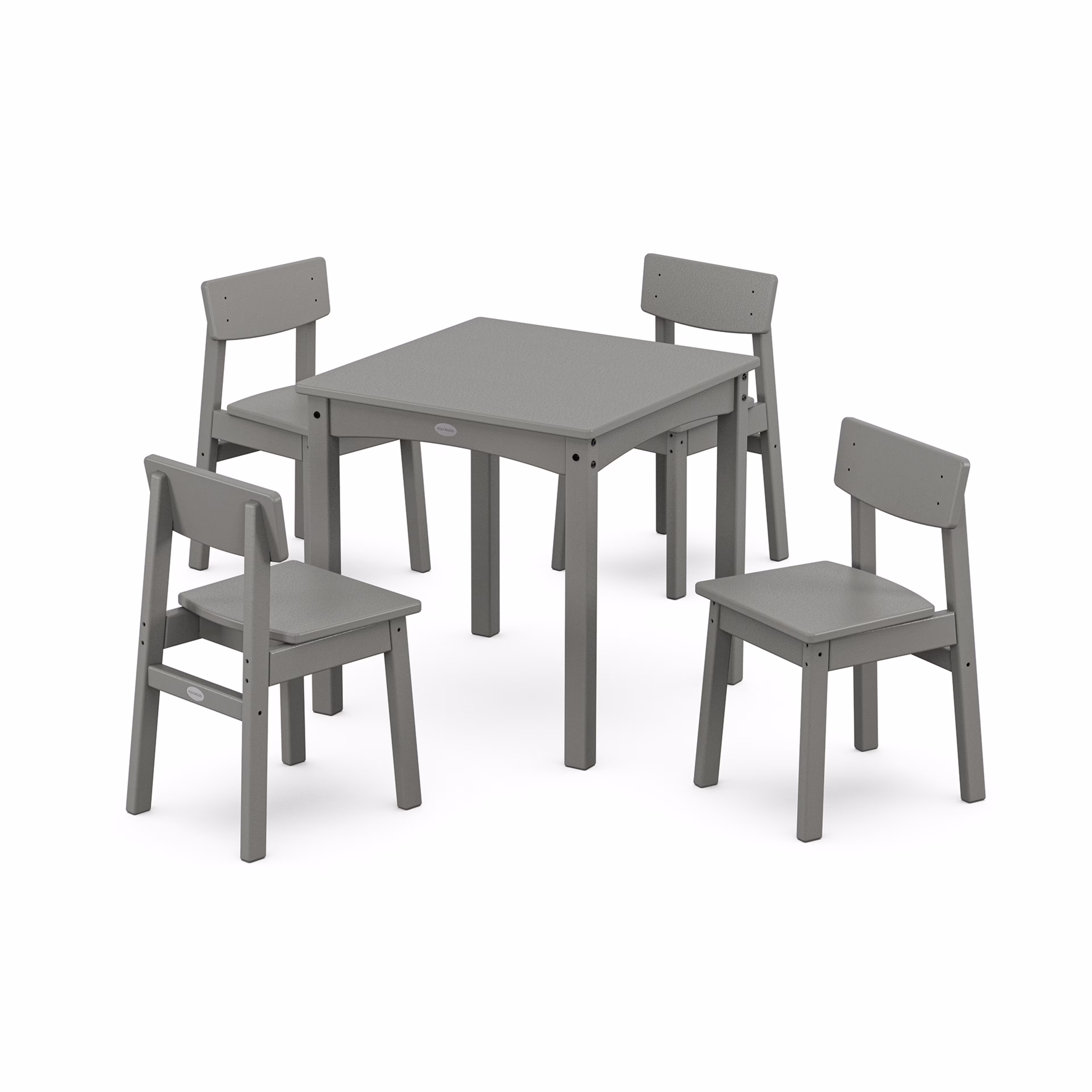 Polywood Modern Studio Kids 5-Piece Dining Set