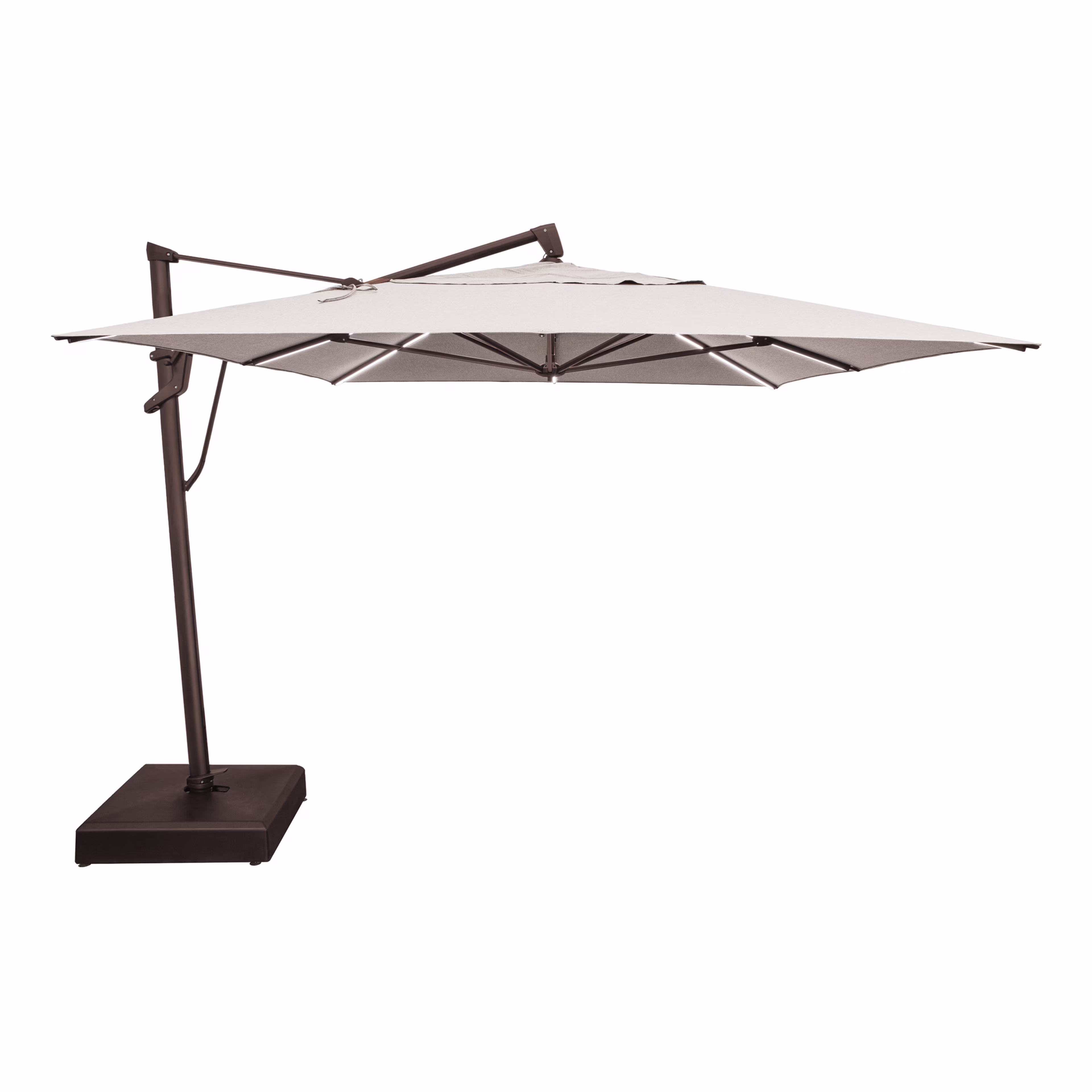 Treasure Garden Starlux AKZ PLUS 10' x 13' Rectangular Aluminum Cantilever Patio Umbrella