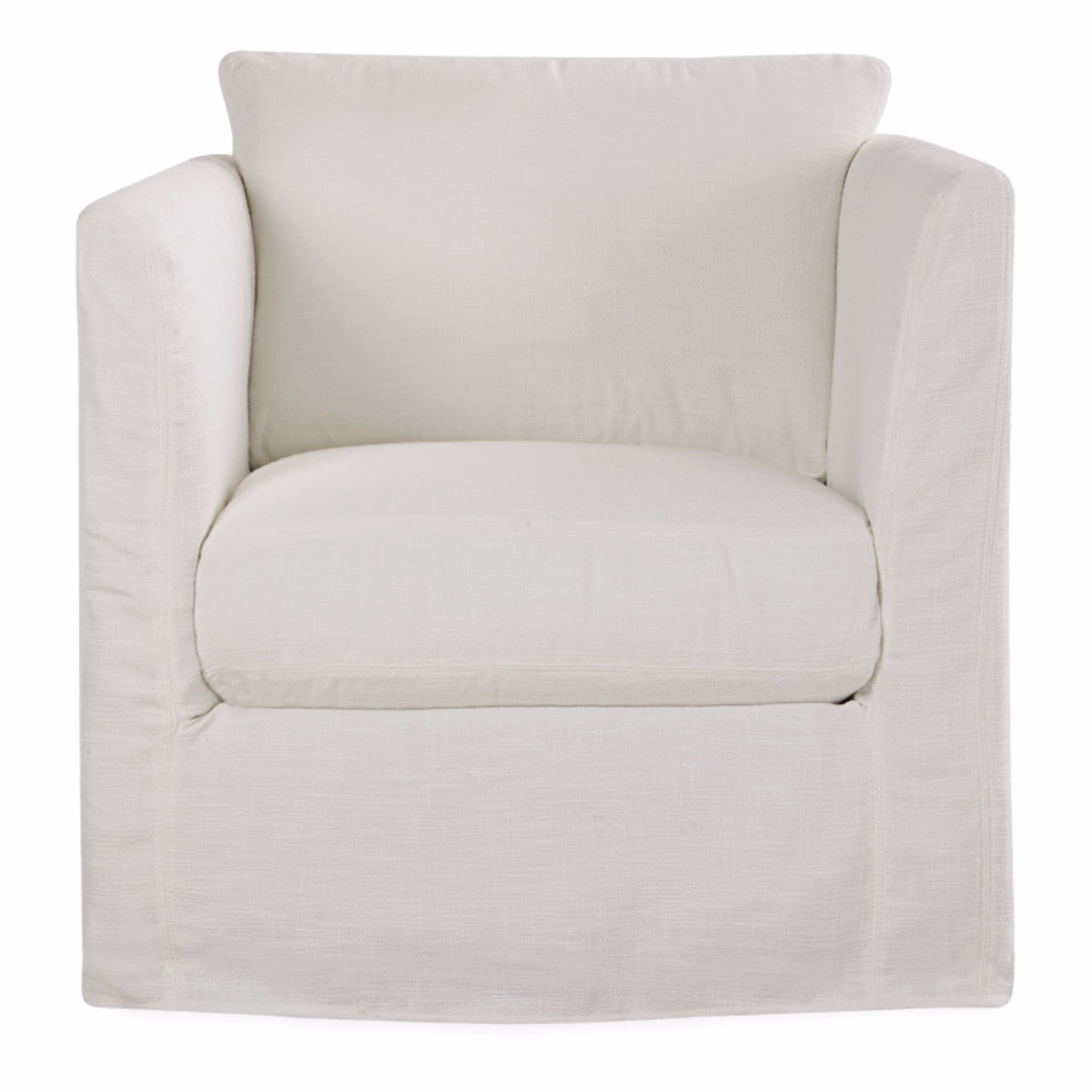 Lee Industries Havana Slipcovered Outdoor Swivel Lounge Chair