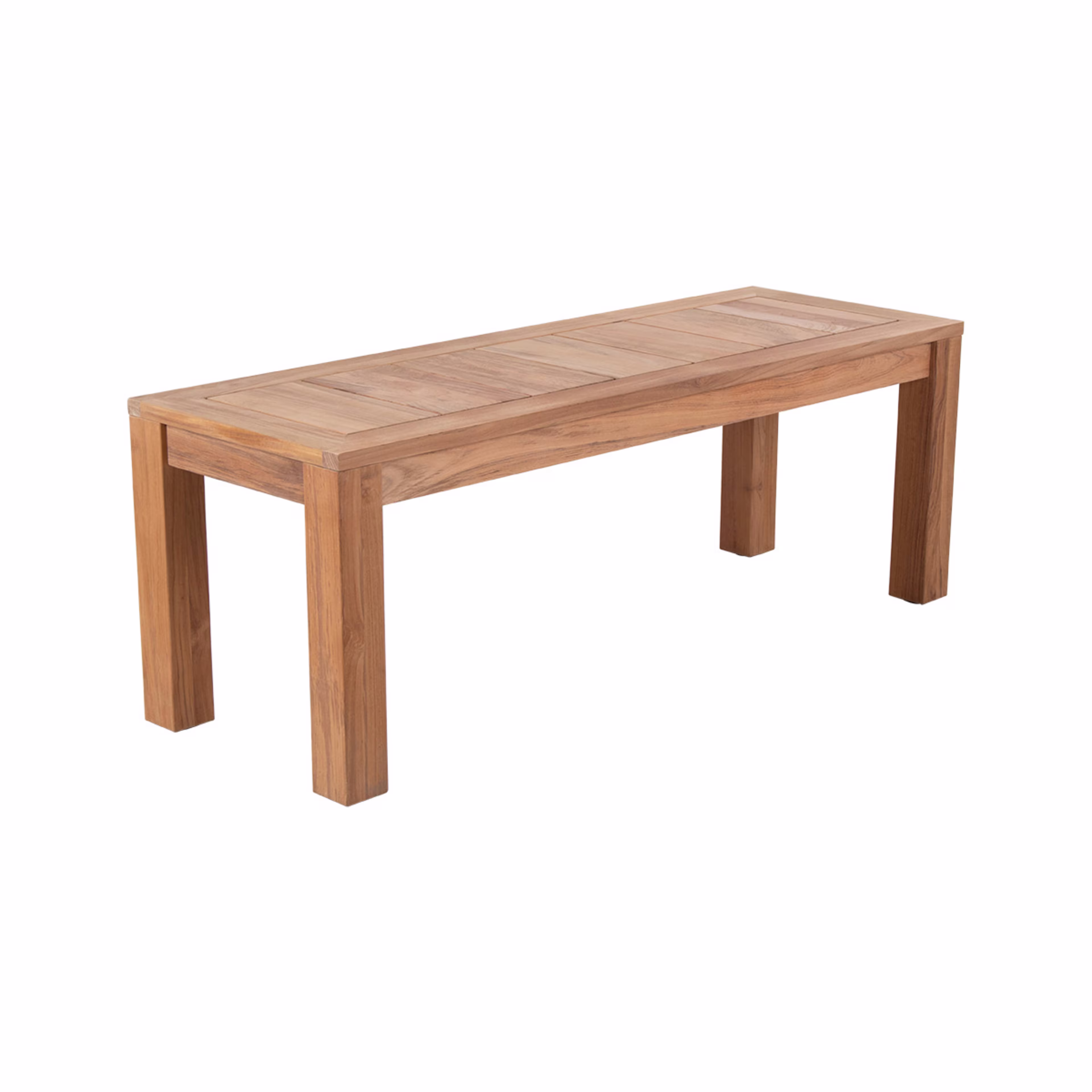 POVL Outdoor Foundation 49" Backless Teak Bench