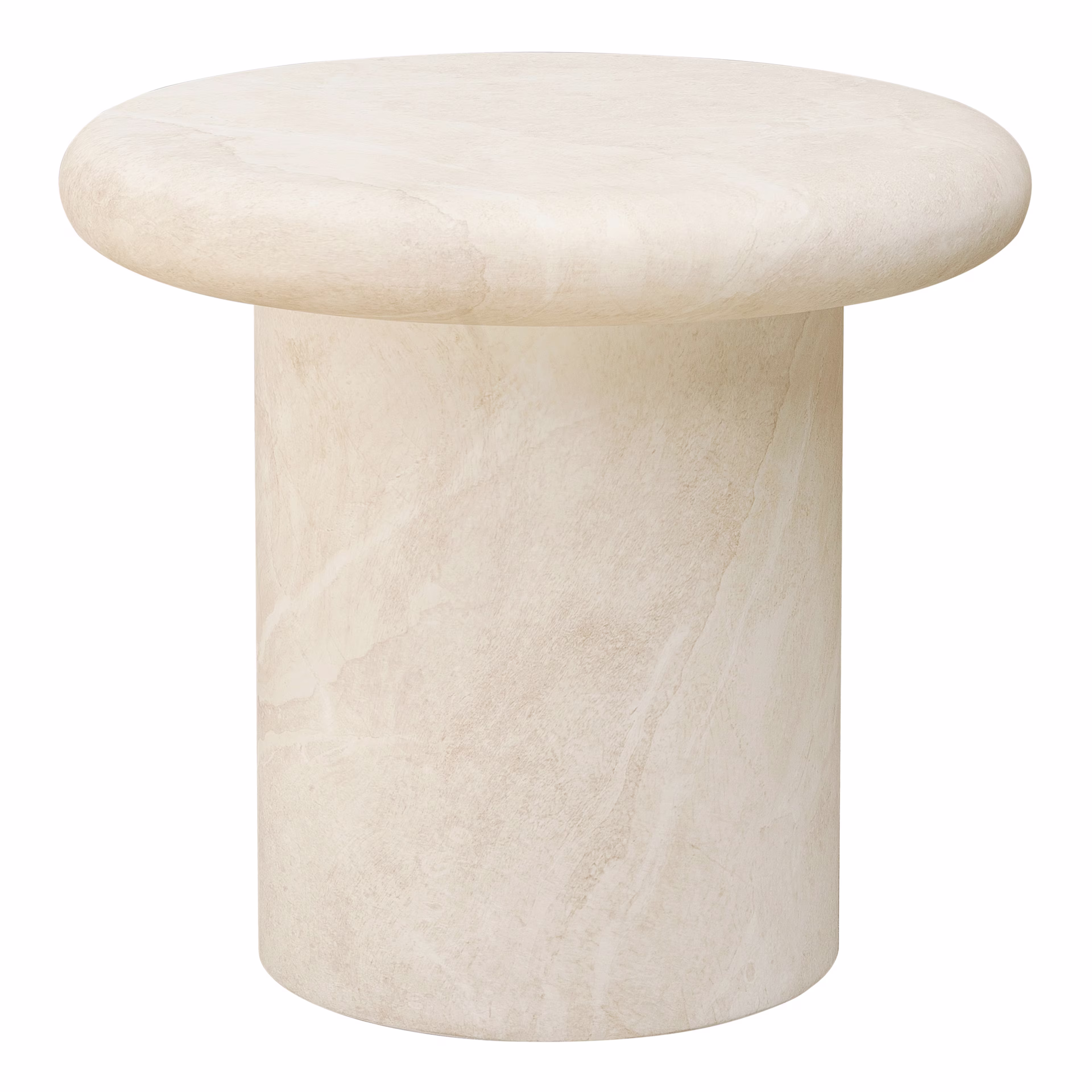 Sunset West Travertino 21" GFRC Round End Table