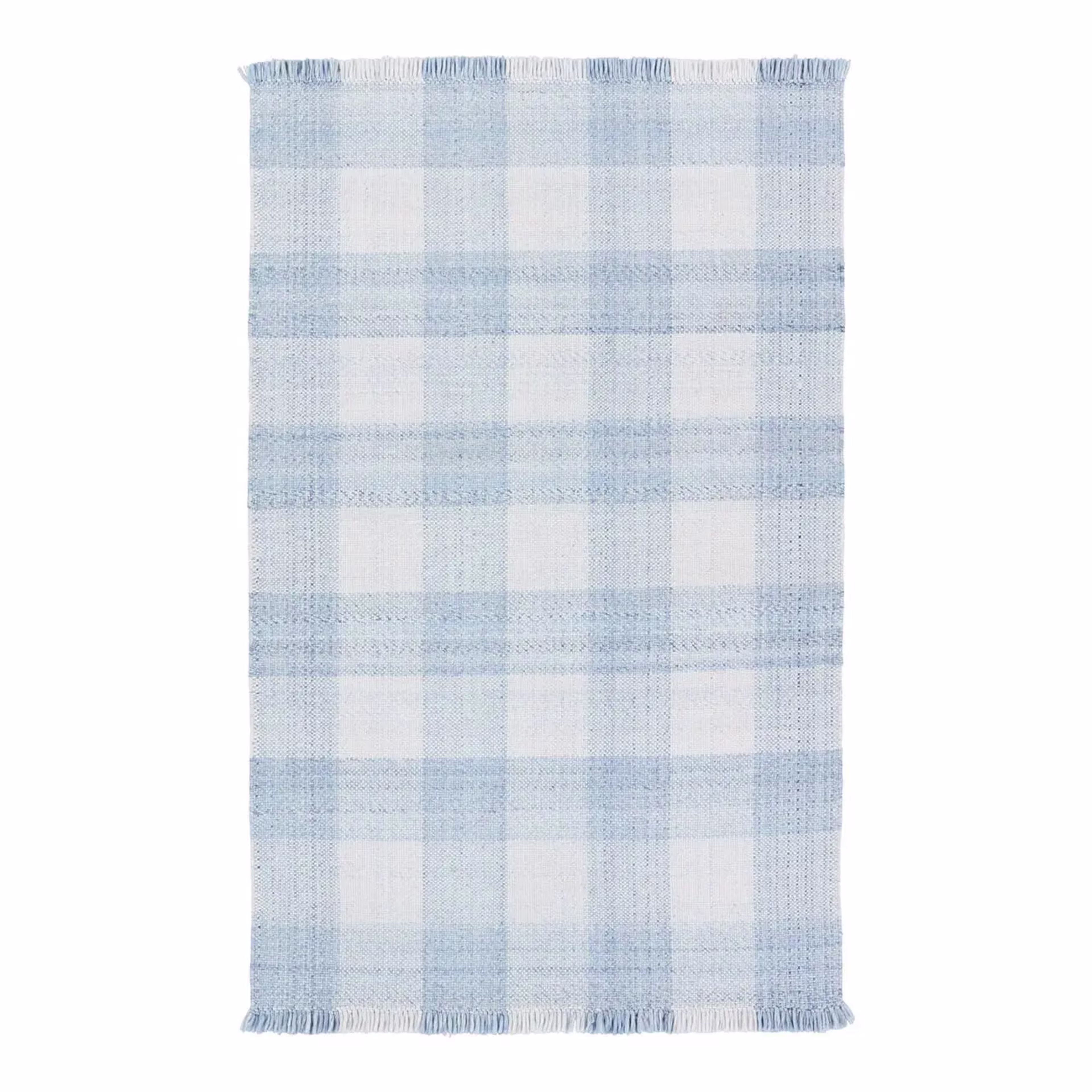 Jaipur Living Respite Truce Light Blue Plaid Indoor/Outdoor Rug