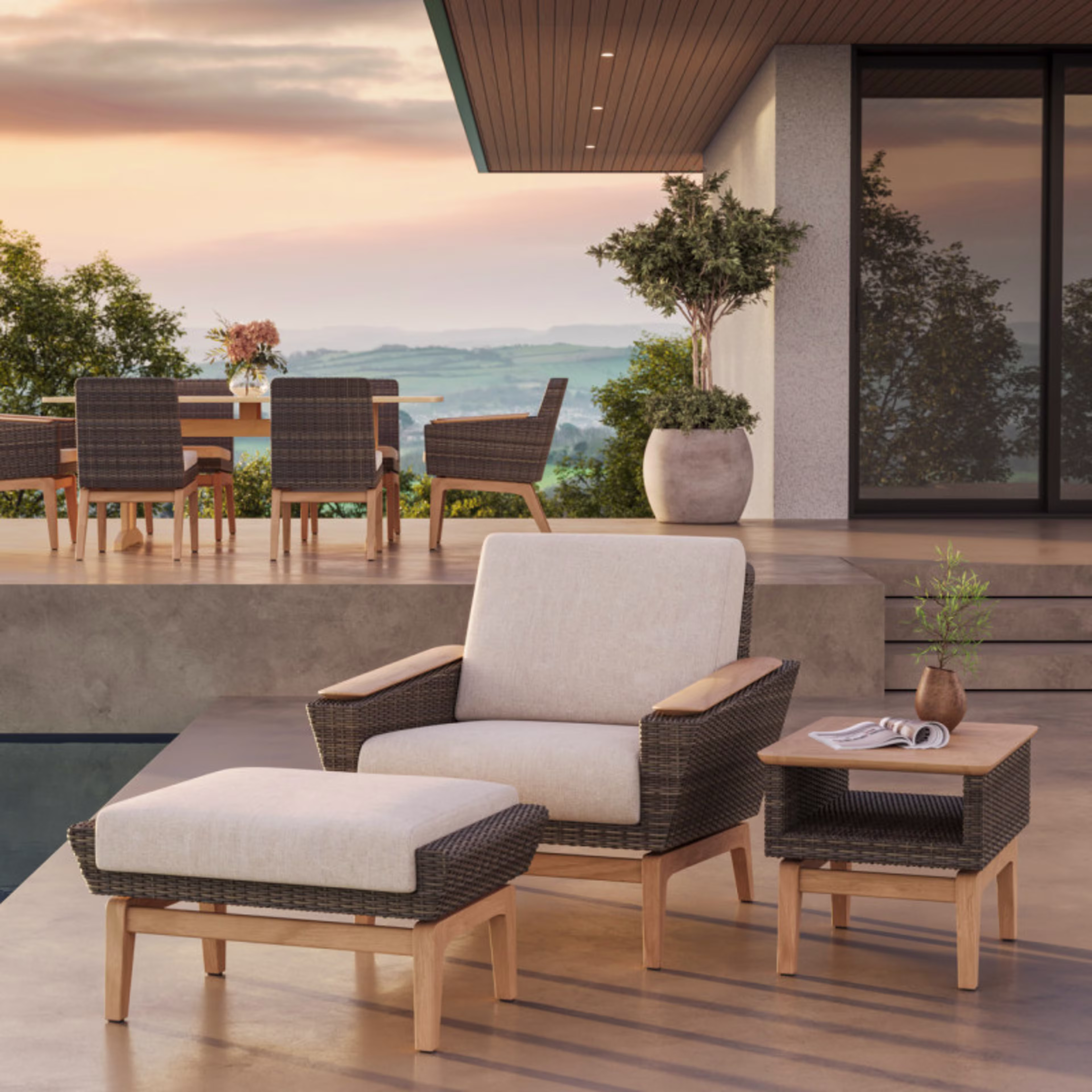 Jensen Outdoor Inception Woven Lounge Chair