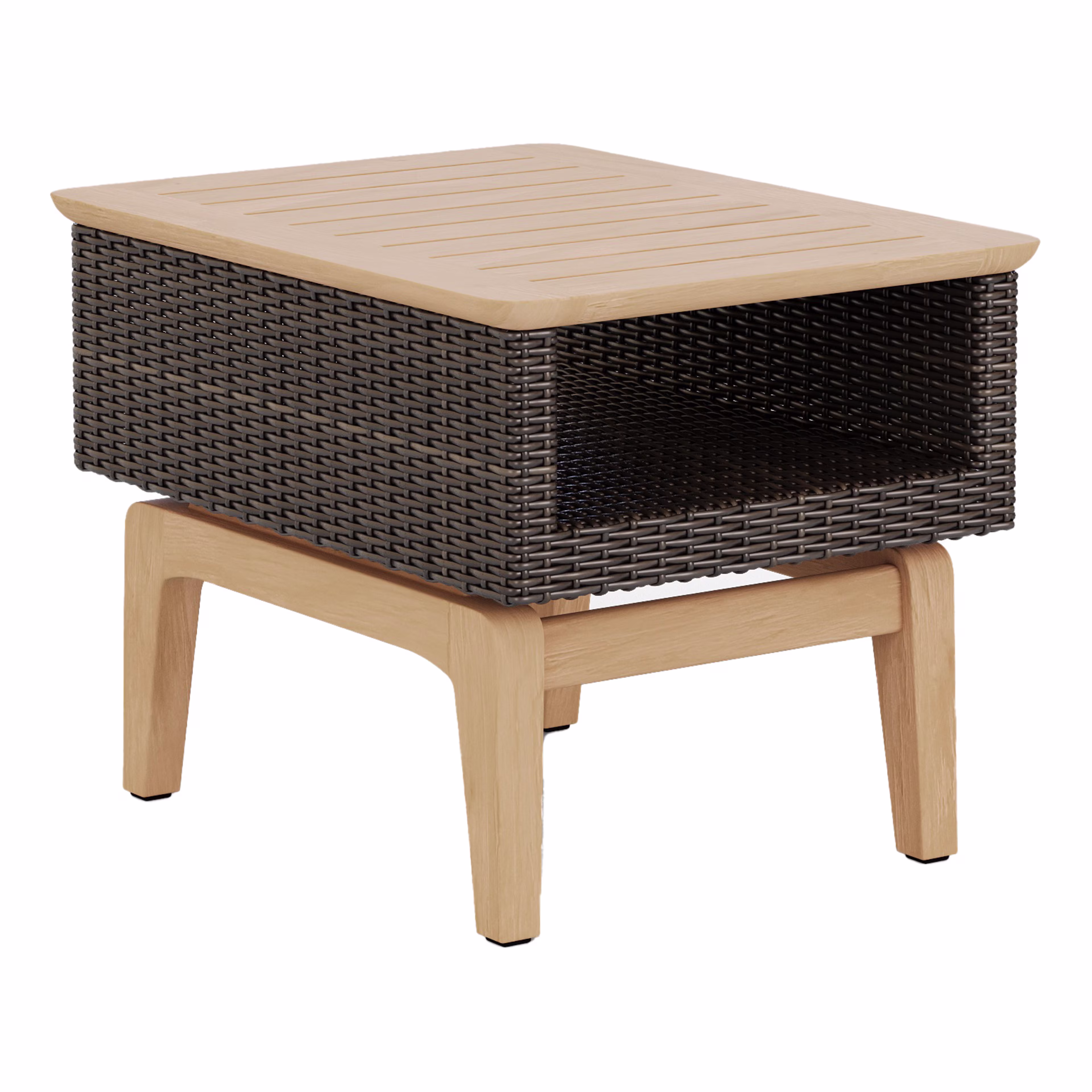 Jensen Outdoor Inception 26” Teak Storage Side Table