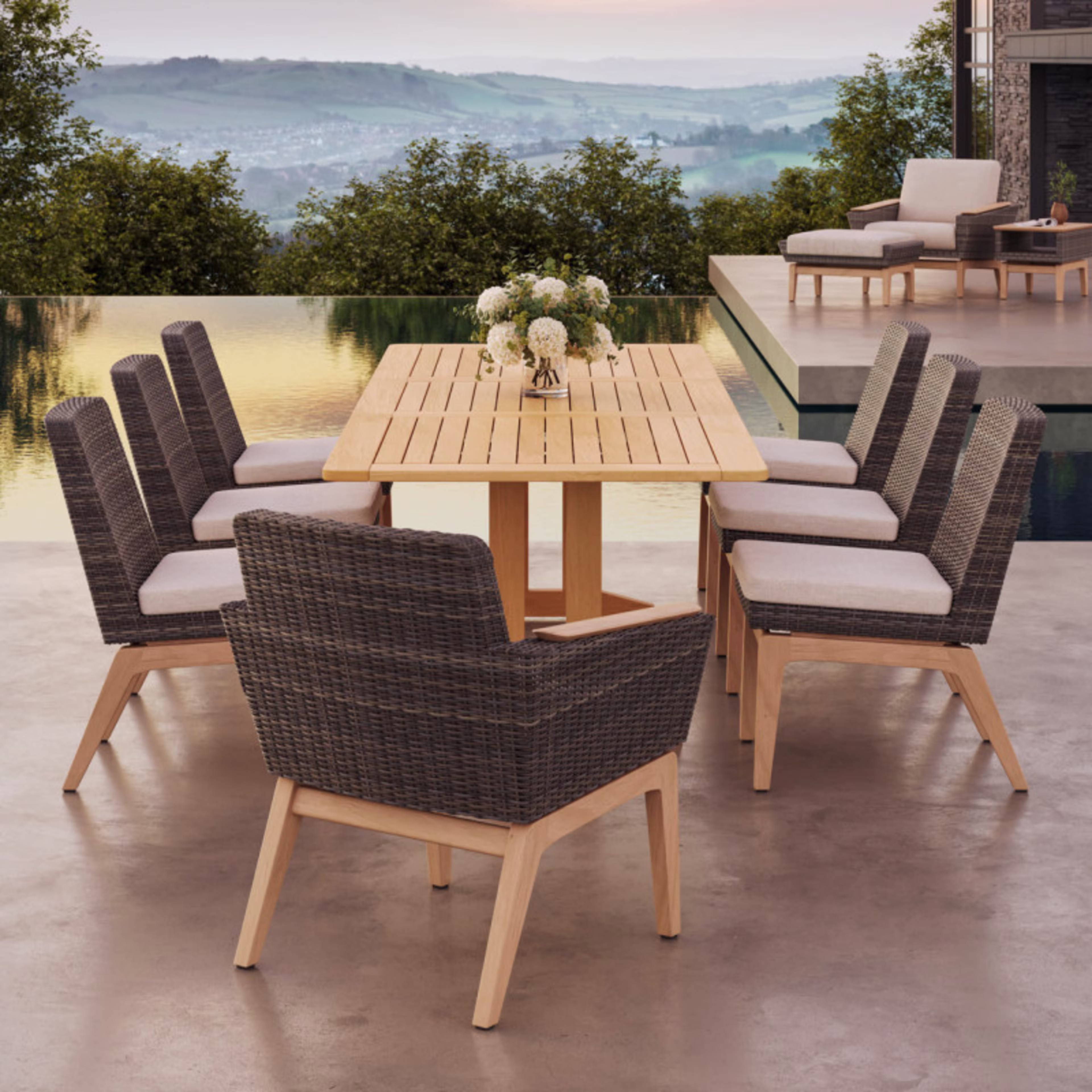 Jensen Outdoor Inception Woven Dining Side Chair