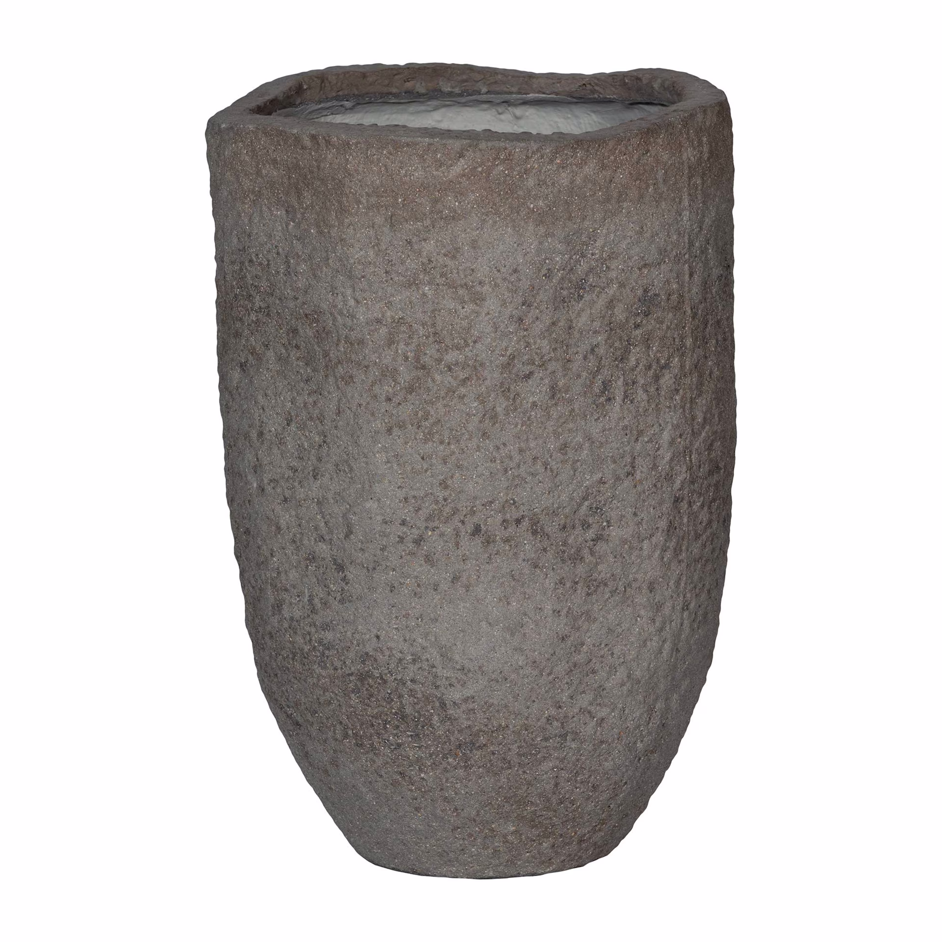 Pottery Pots Mountain 15" Mt. Hayes Round Ficonstone Planter Pot