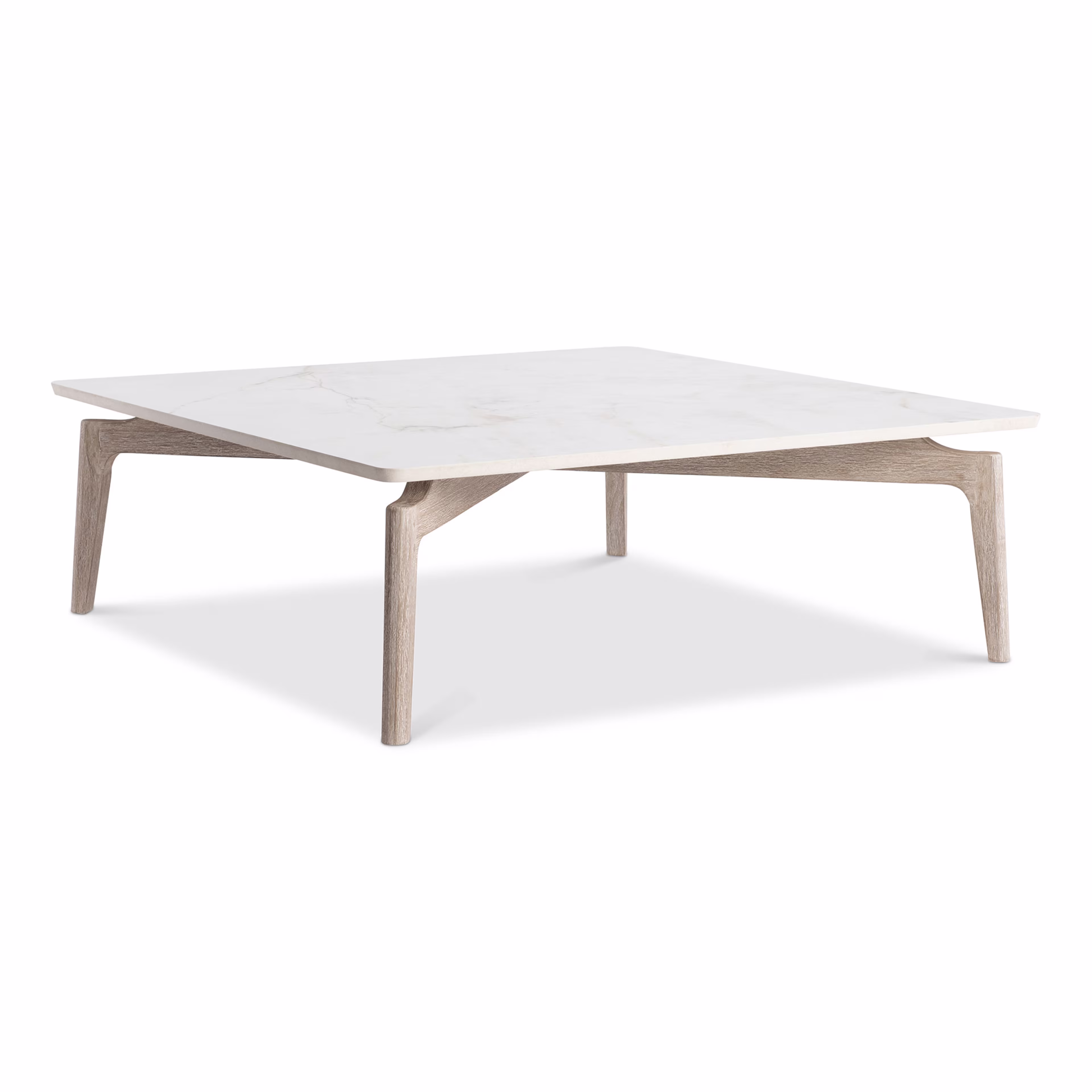 Bernhardt Exteriors Aurora 44" Stone Square Cocktail Table