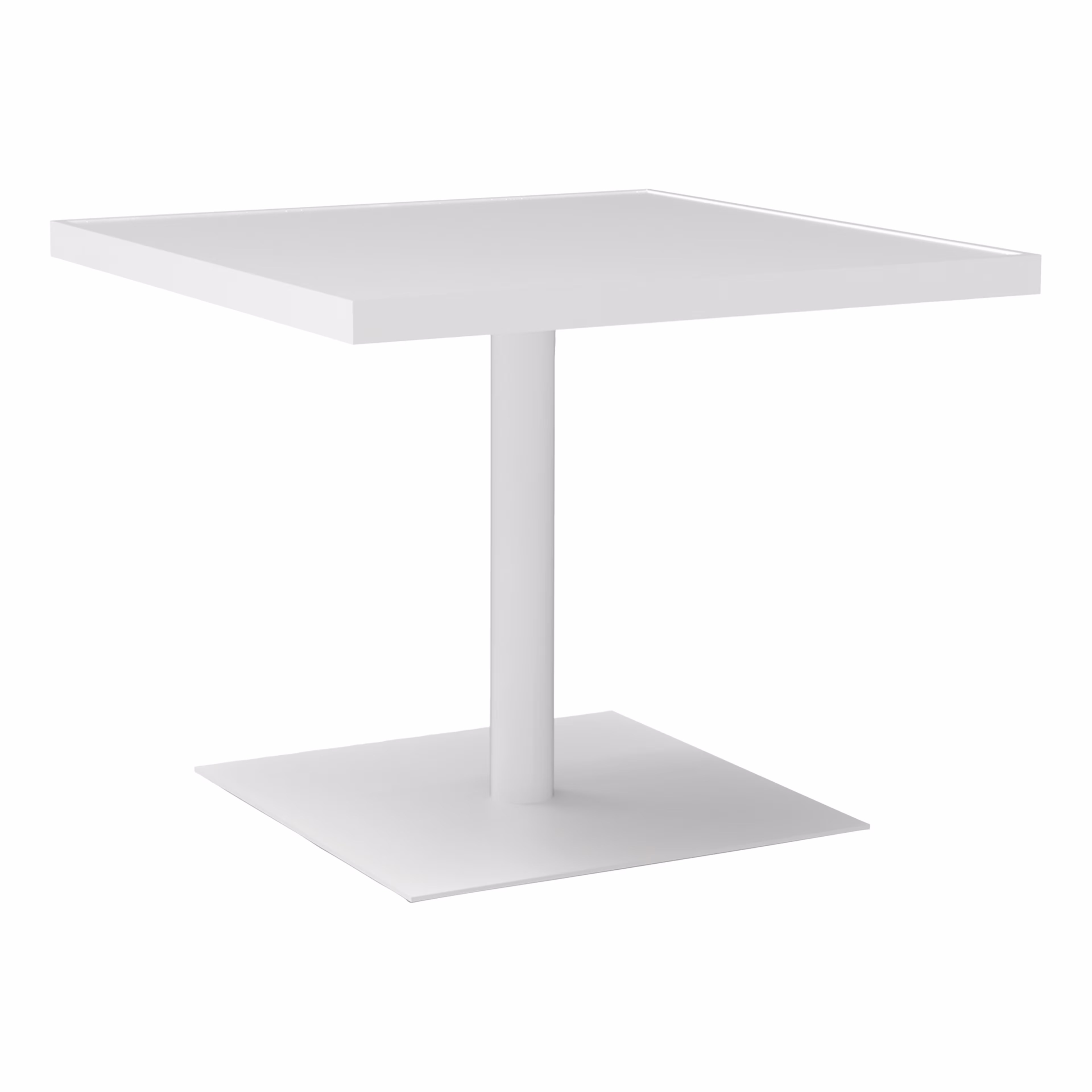 Lane Venture Bailey 36" Aluminum Square Pedestal Dining Table