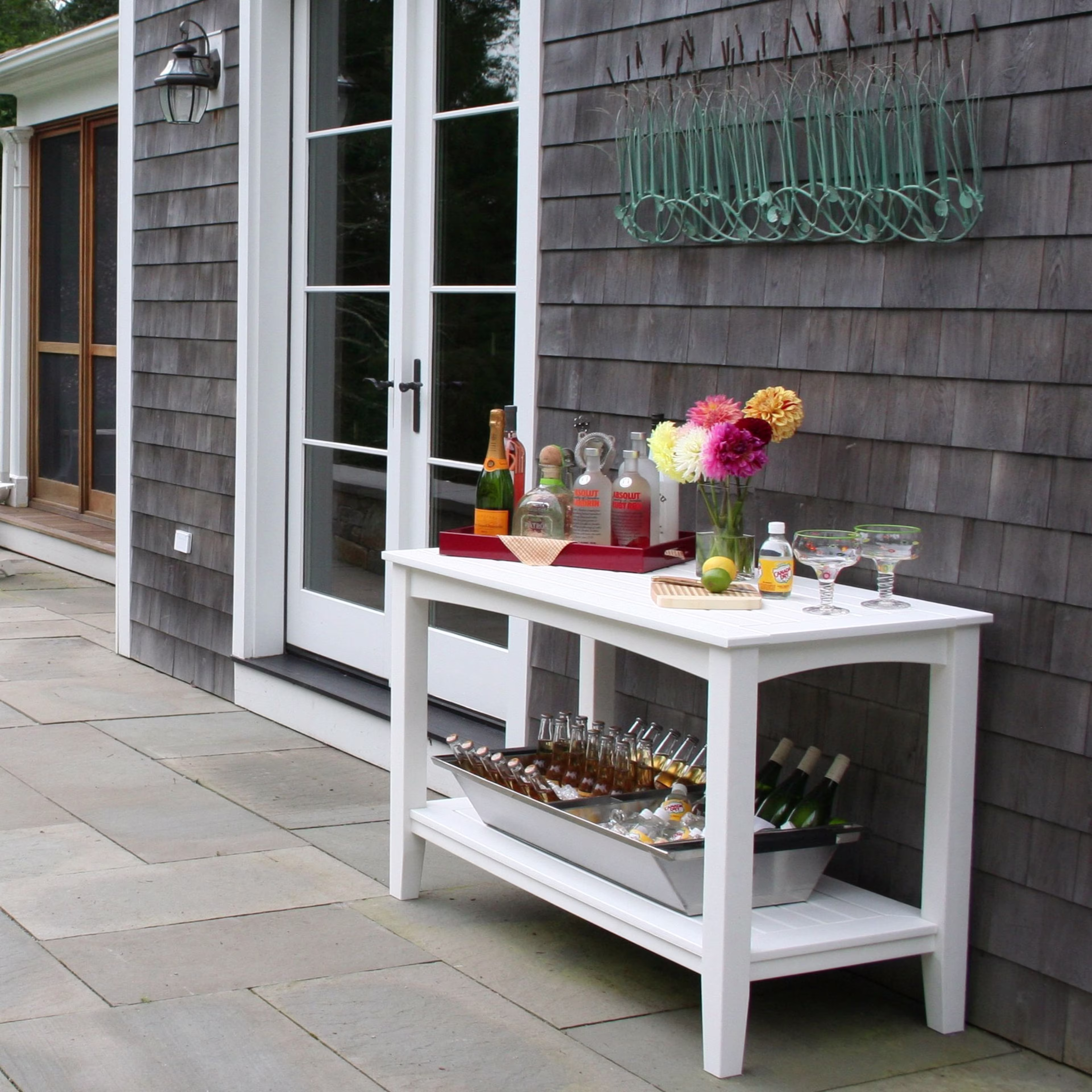 Seaside Casual Windsor 50" Recycled Polymer Buffet Table