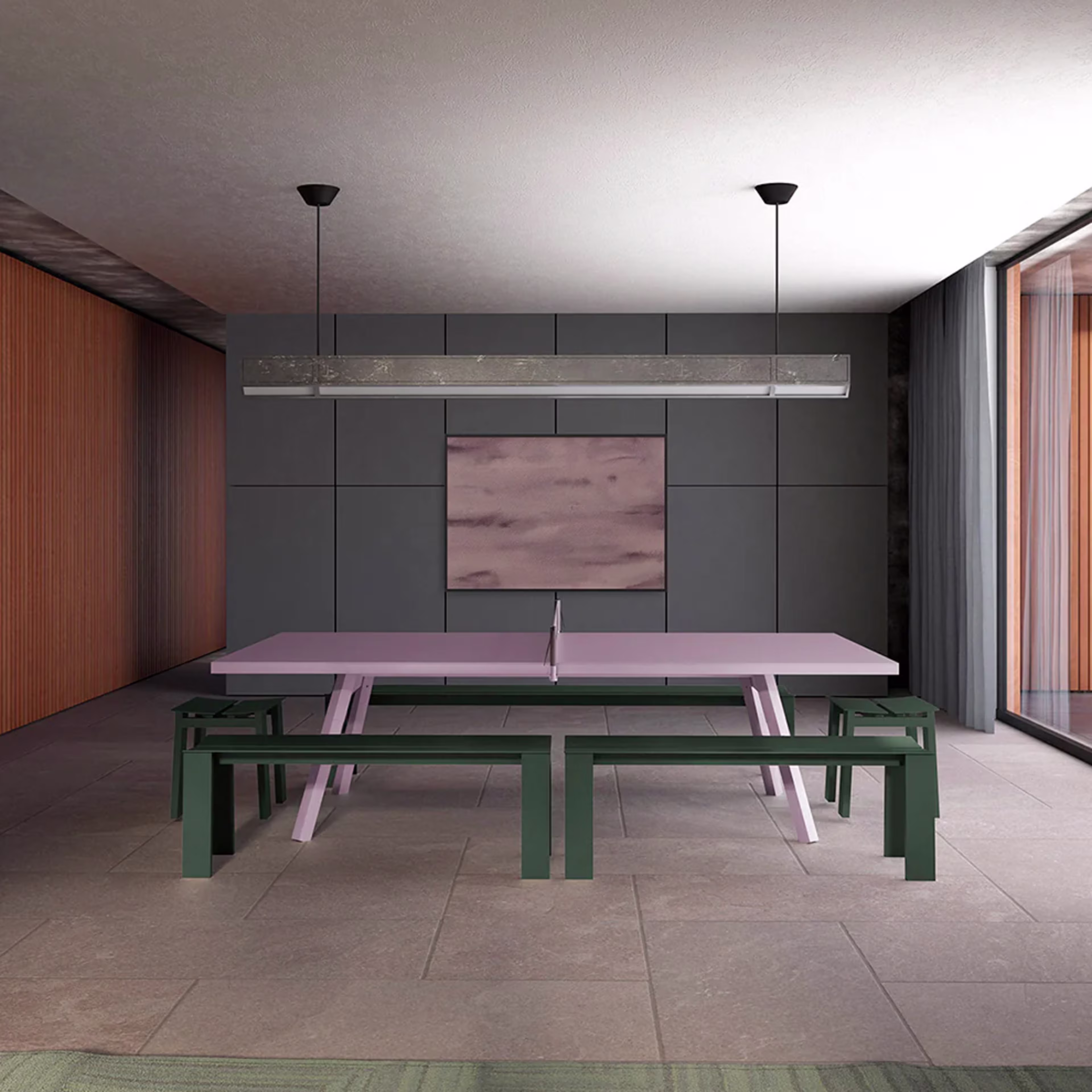RS Barcelona Seu 87" Backless Aluminum Bench