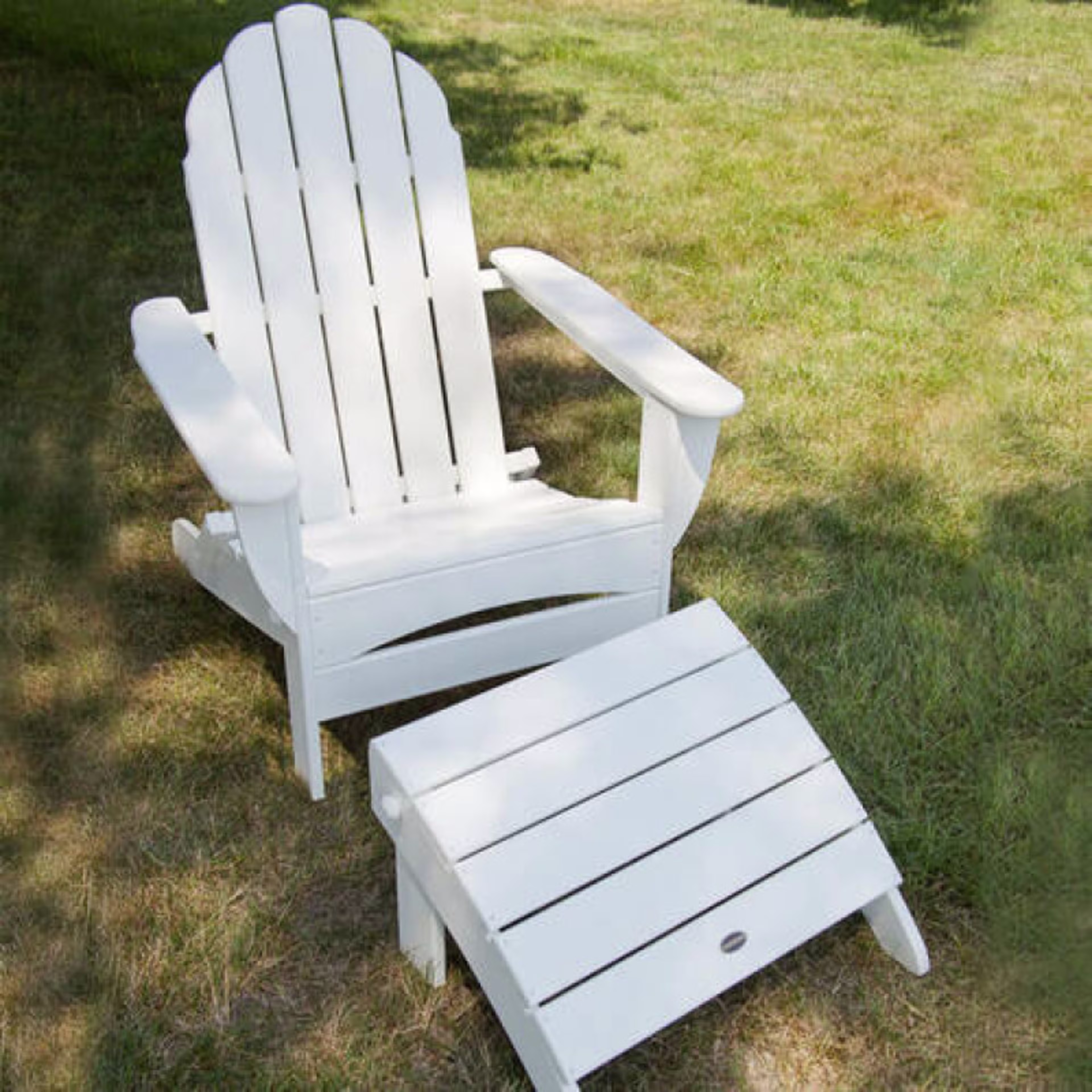 Polywood Classic Oversized Adirondack Folding Ottoman