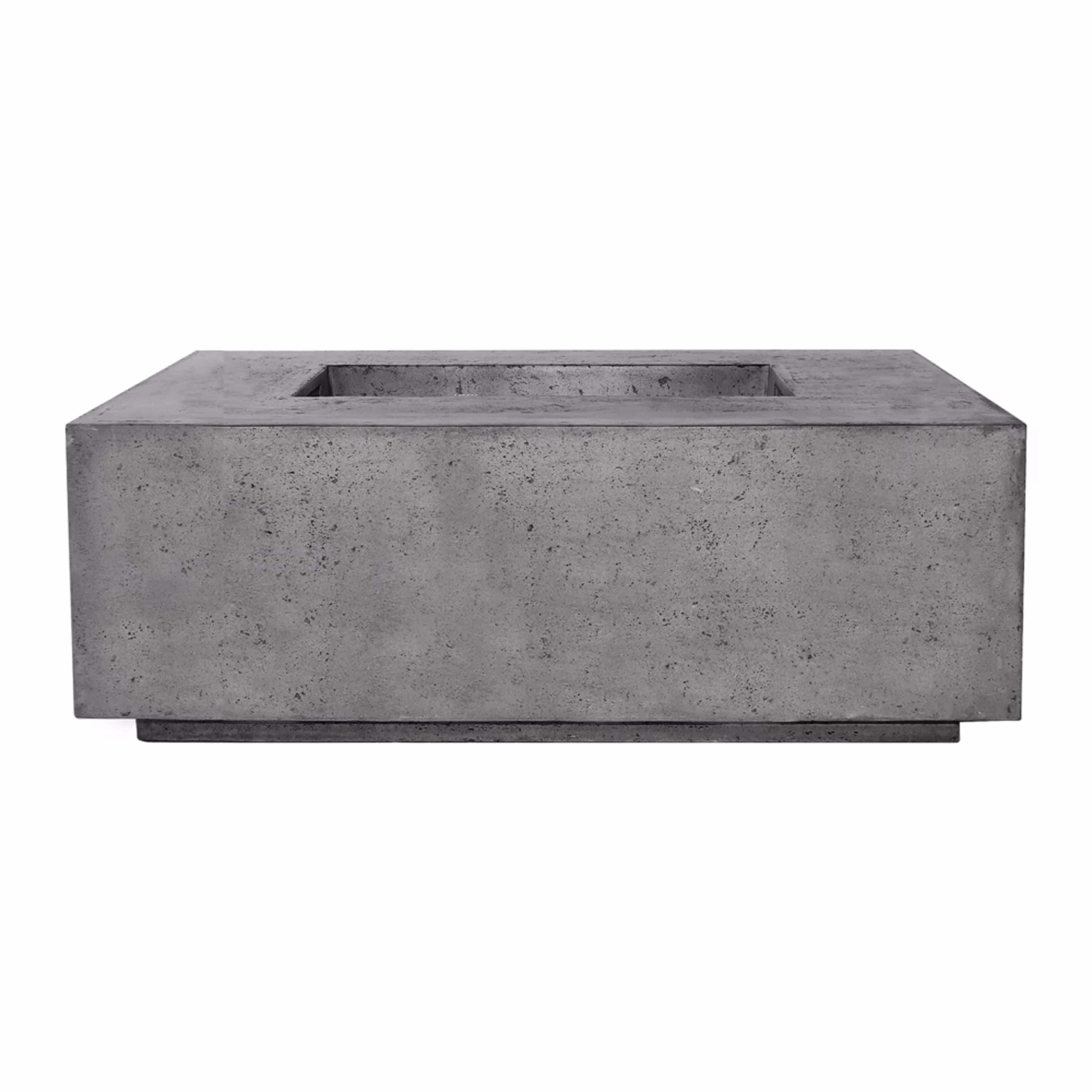 Prism Hardscapes Porto Rectangular 60" Concrete Gas Fire Table w/ Hidden Tank