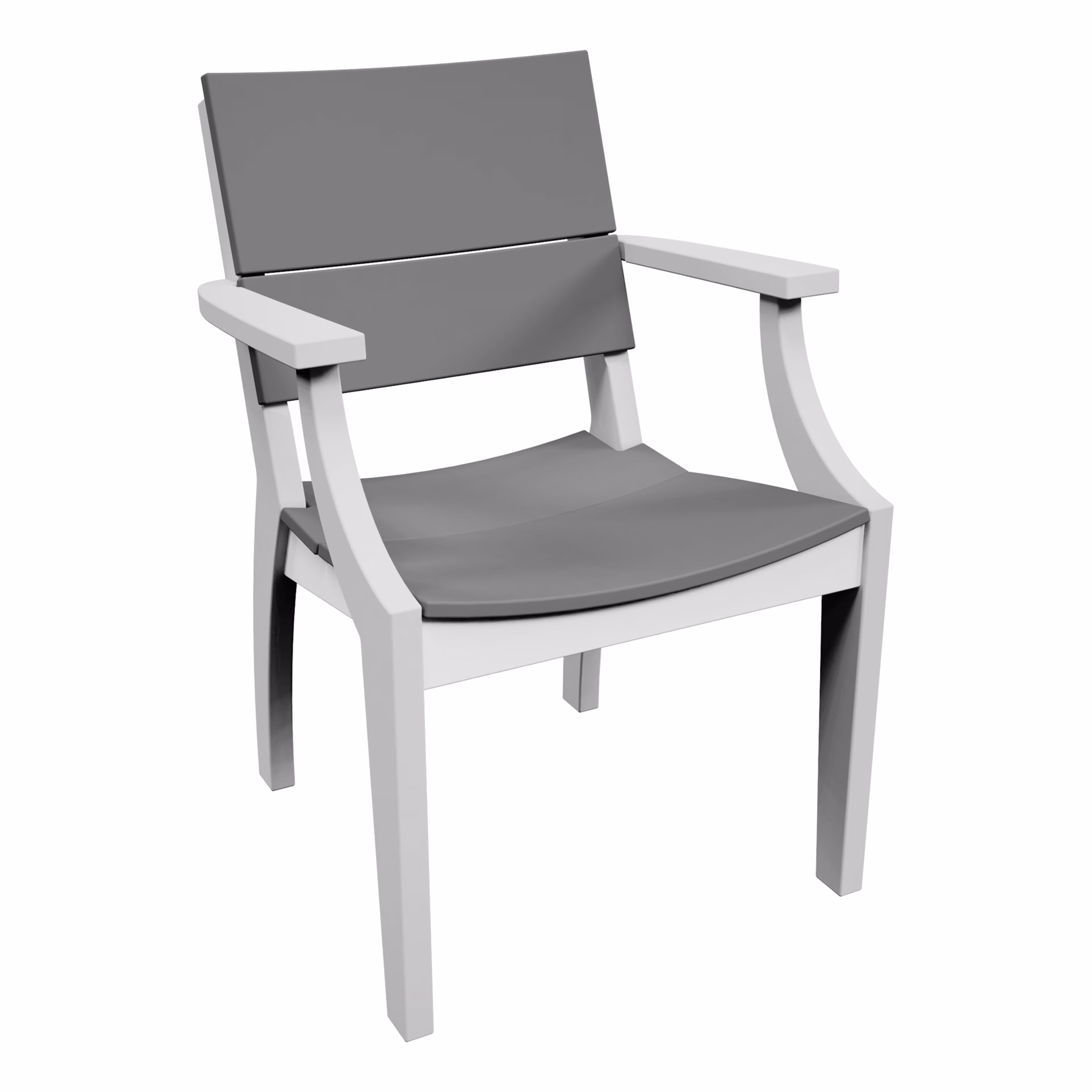 Seaside Casual SYM Recycled Polymer Dining Armchair - Set of 2