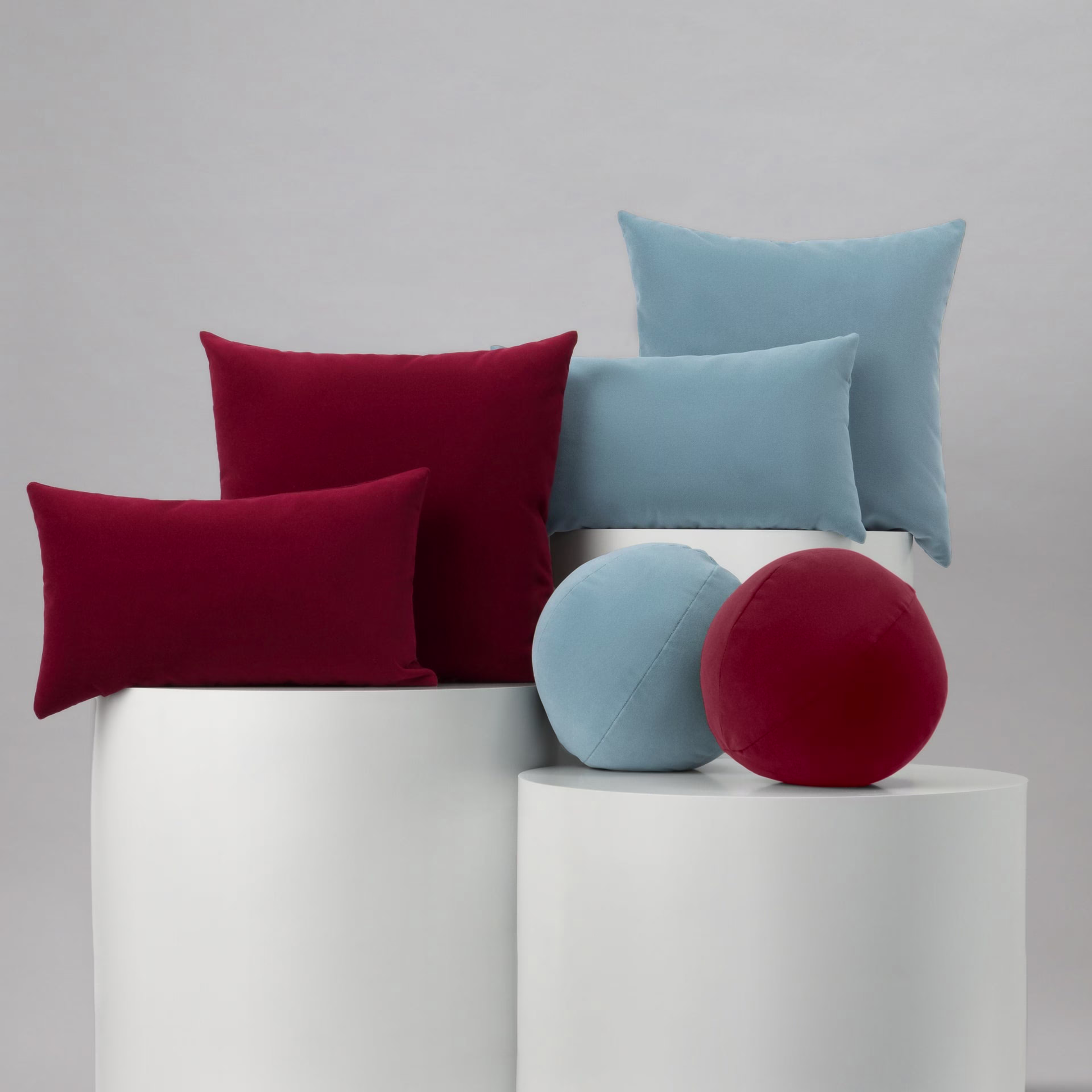 Elaine Smith 12" Lush Velvet Lipstick Orb Outdoor Pillow