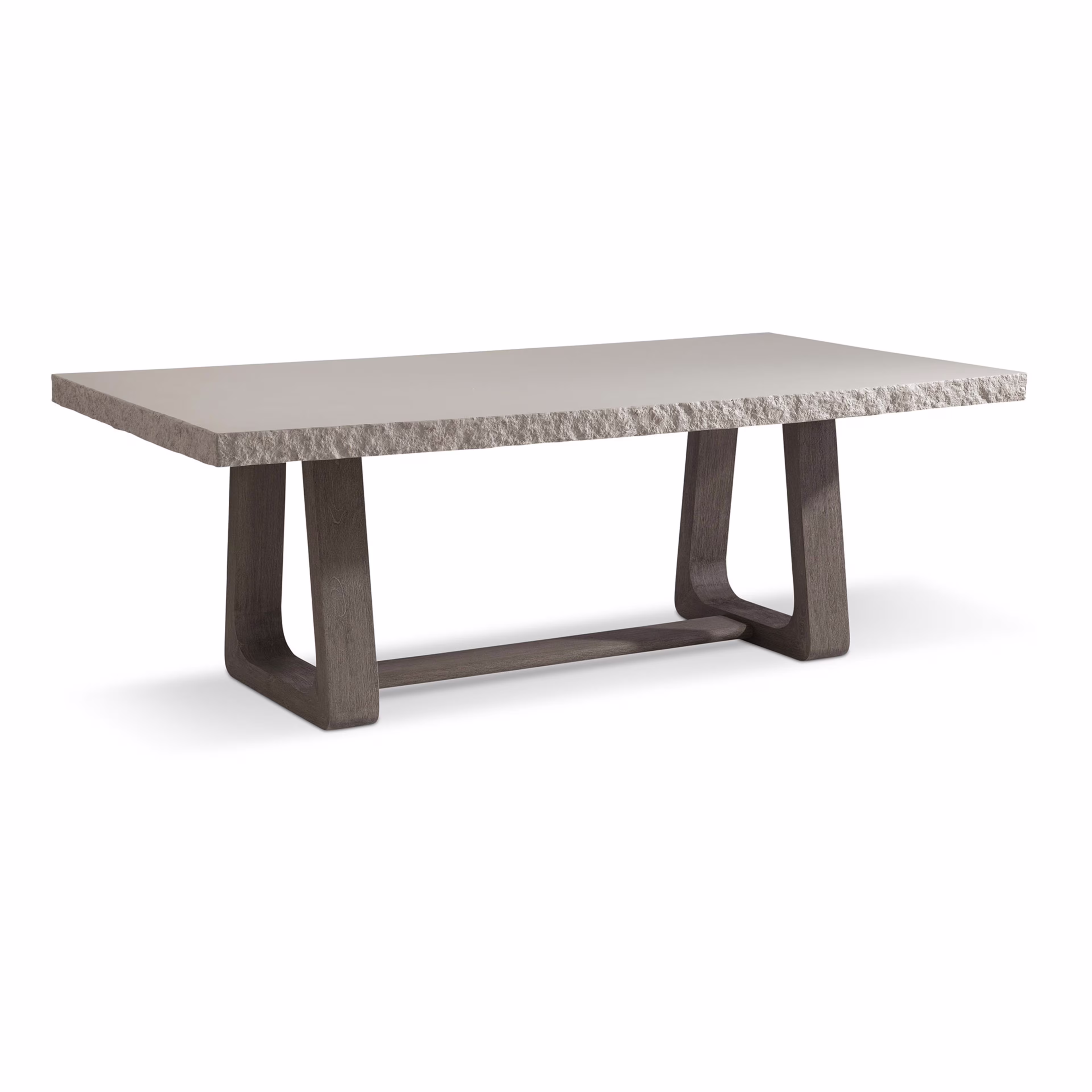 Bernhardt Exteriors Trouville 84" Concrete/Teak Rectangular Dining Table Protective Cover