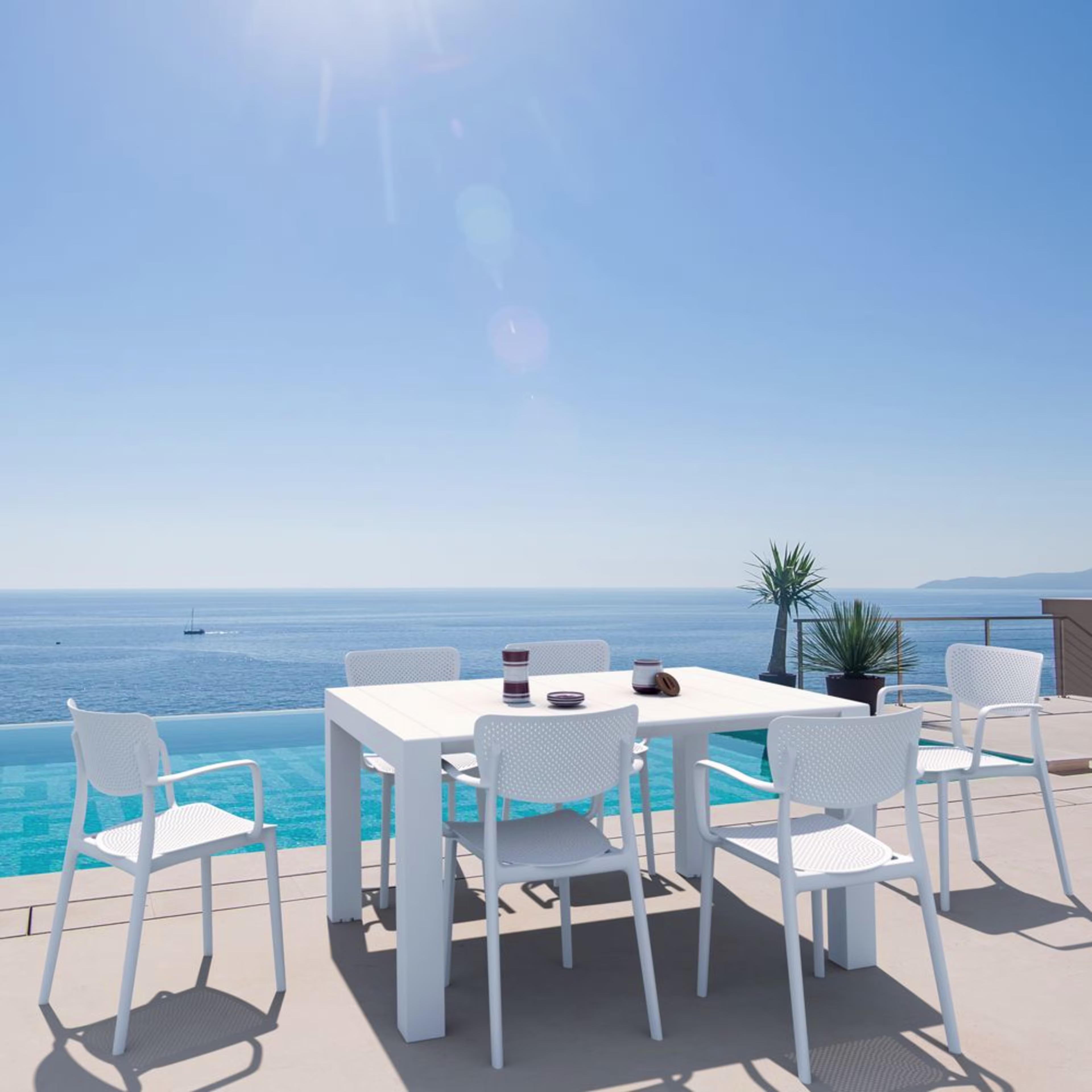 Compamia Loft/Vegas Extending Rectangular Patio Dining Set