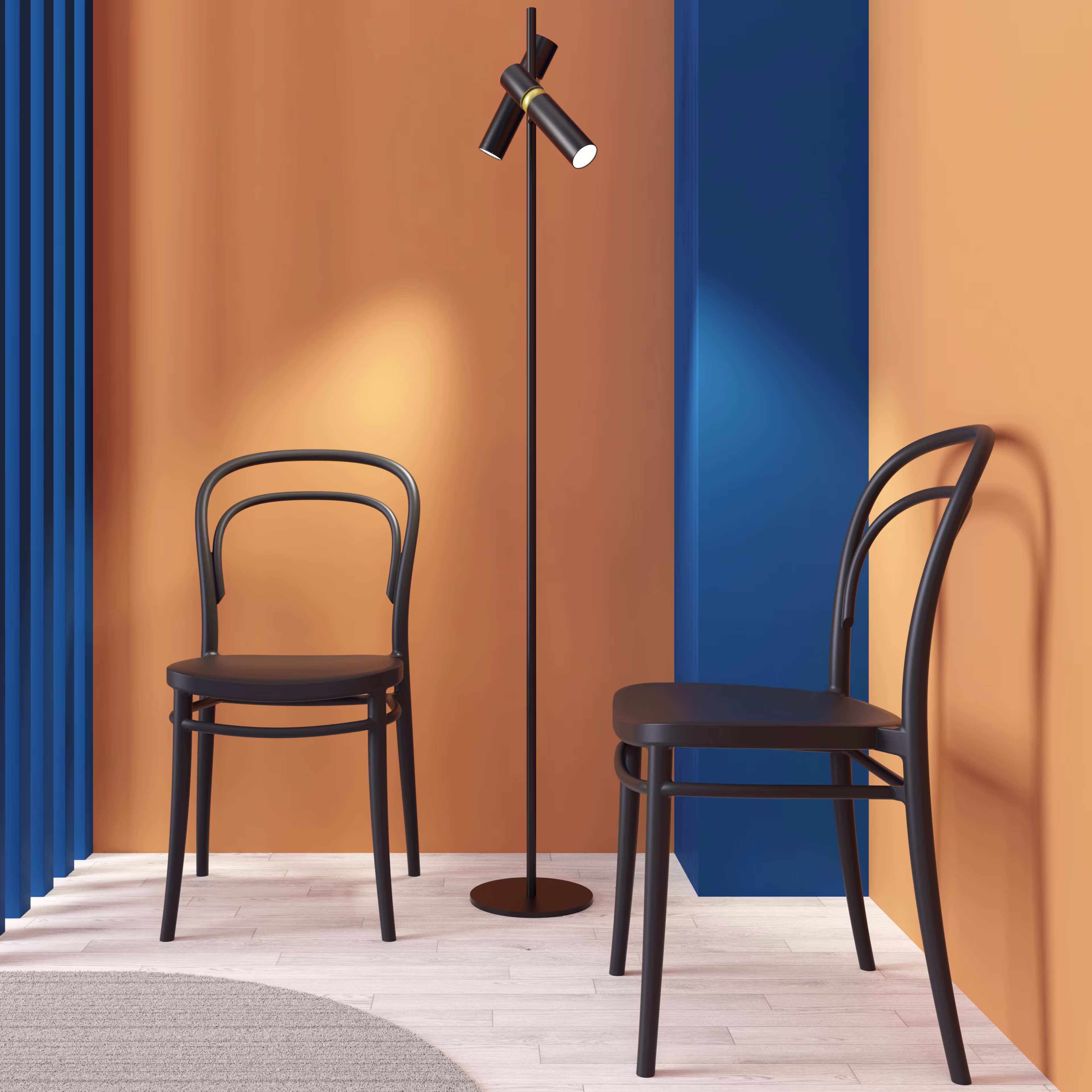 Compamia Marie 3-Piece Square Bistro Dining Set