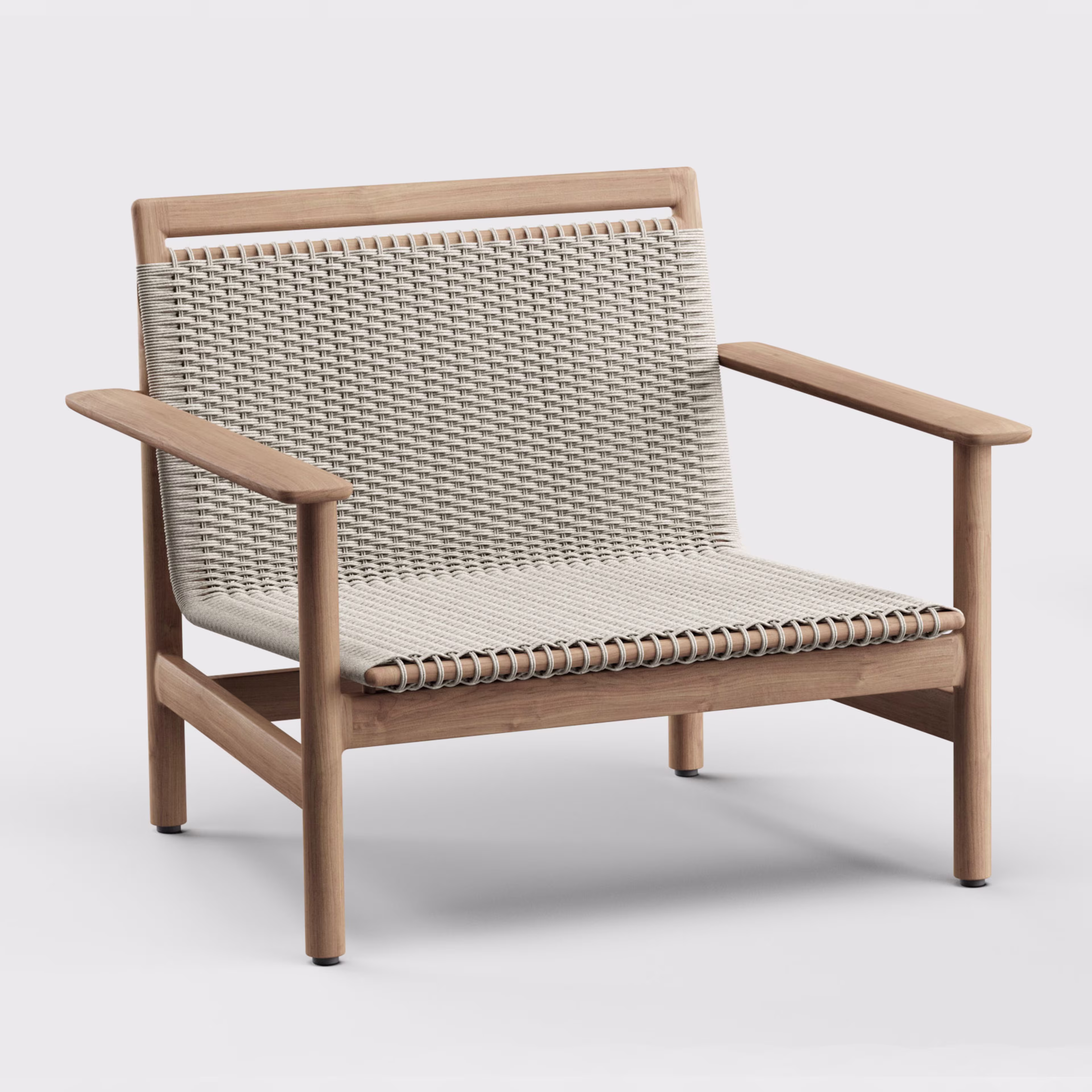 Danao Living Montauk Woven/Teak Lounge Chair