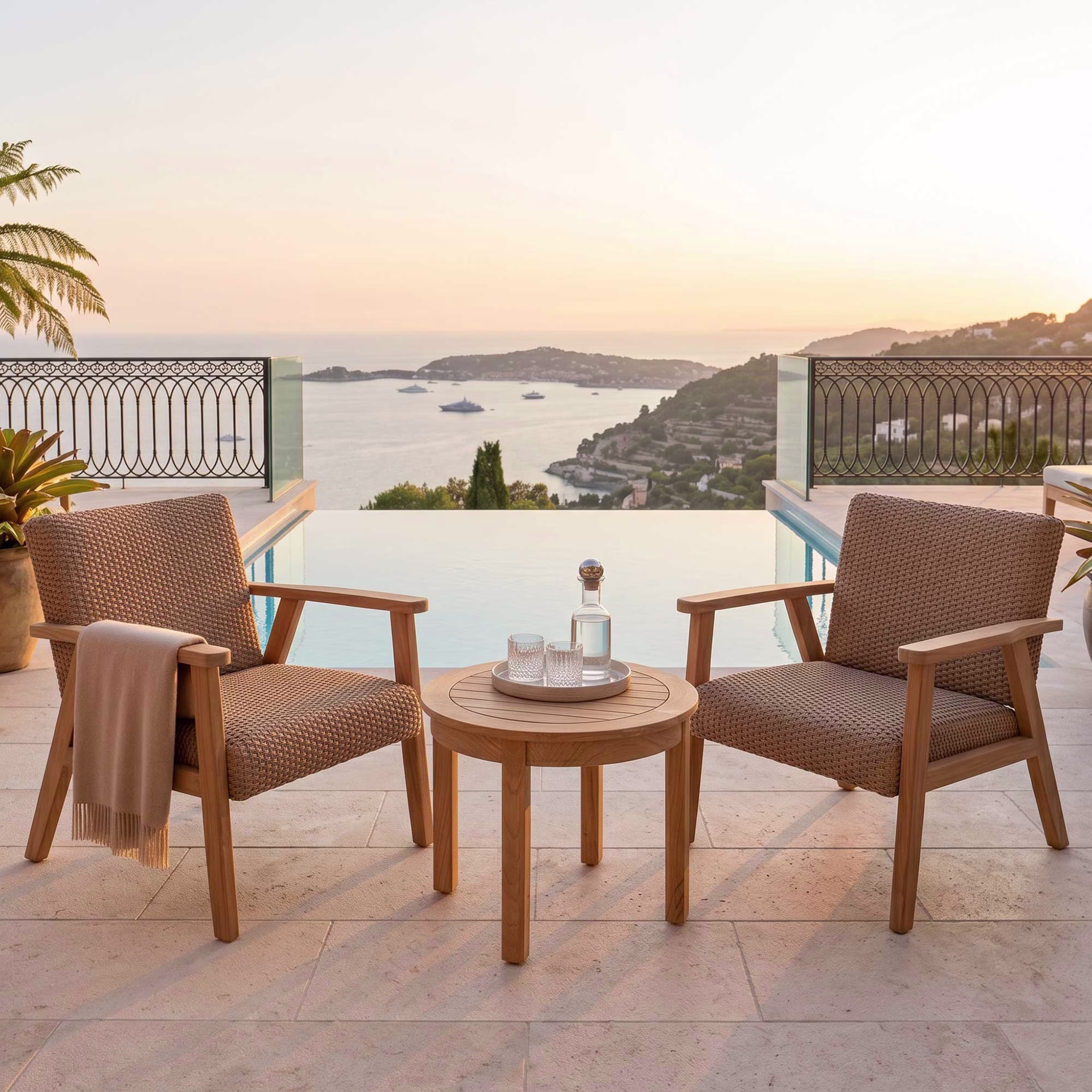POVL Outdoor Kalmar Wicker Lounge Chair
